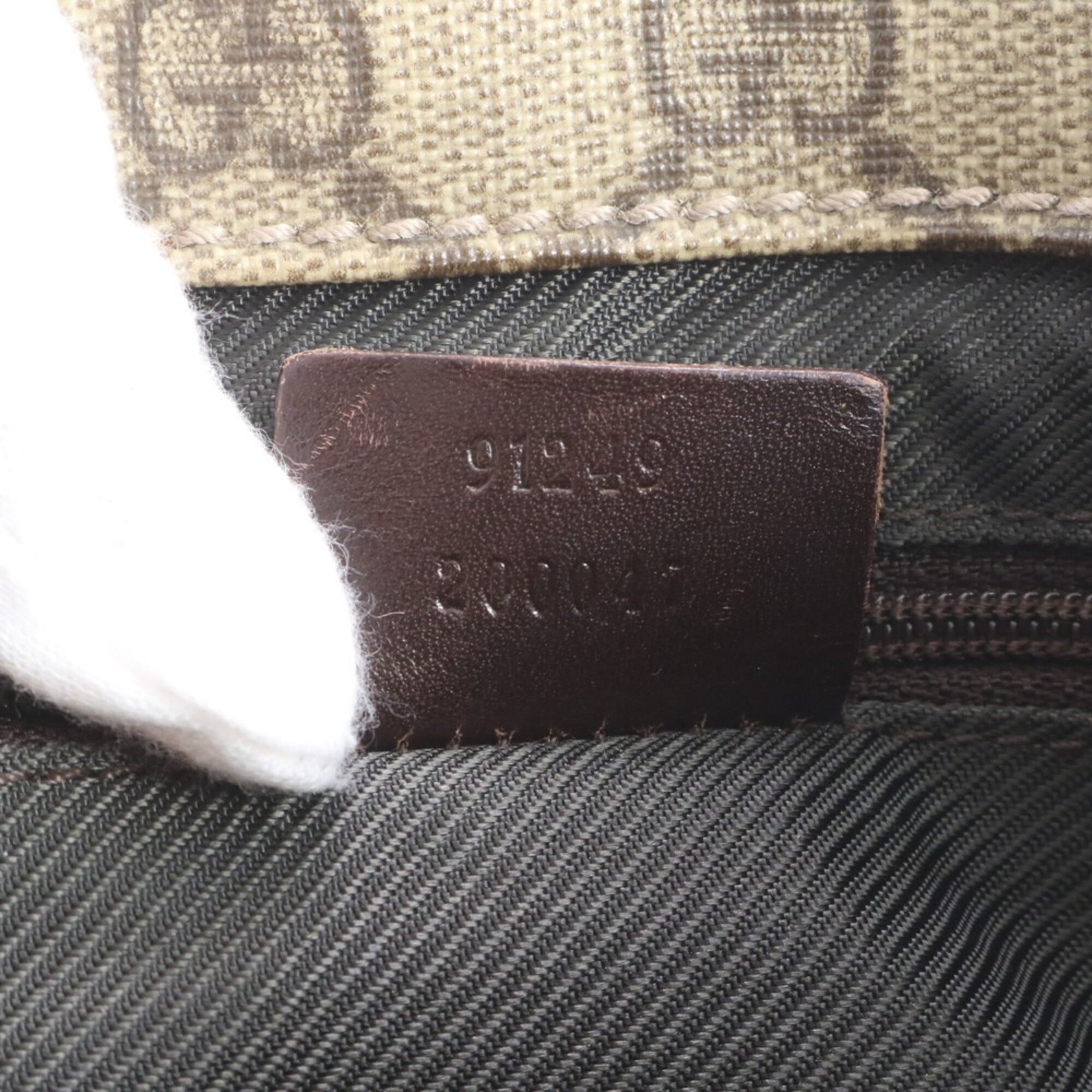 Gucci Beige Brown Gg Supreme Handbag Tote Bag (Pre-Owned)