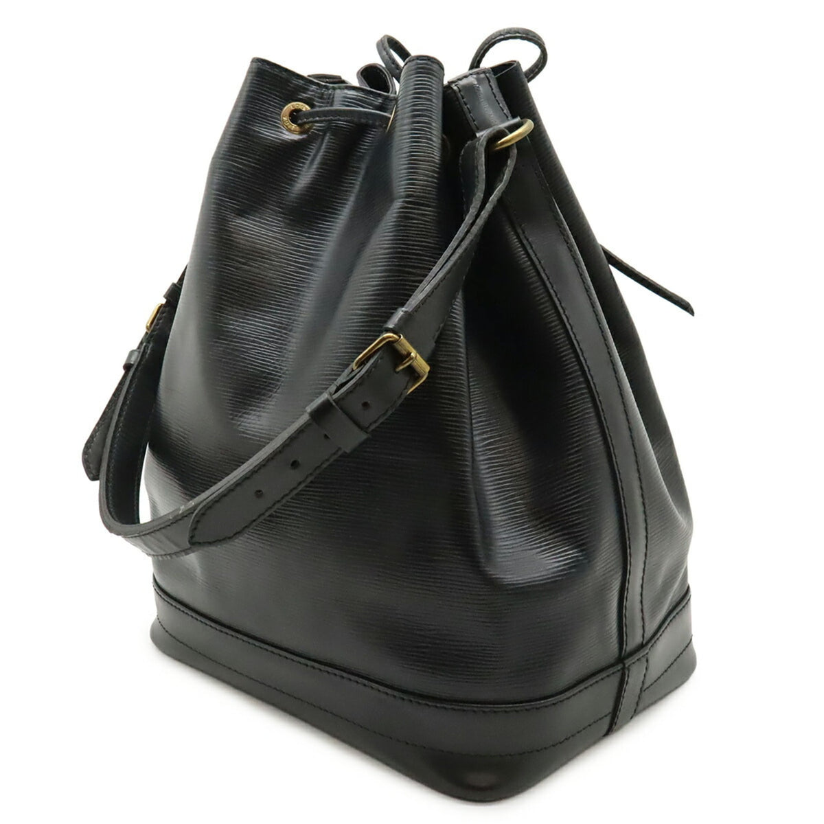 Louis Vuitton Black Noir Epi Leather Shoulder Bag (Pre-Owned)