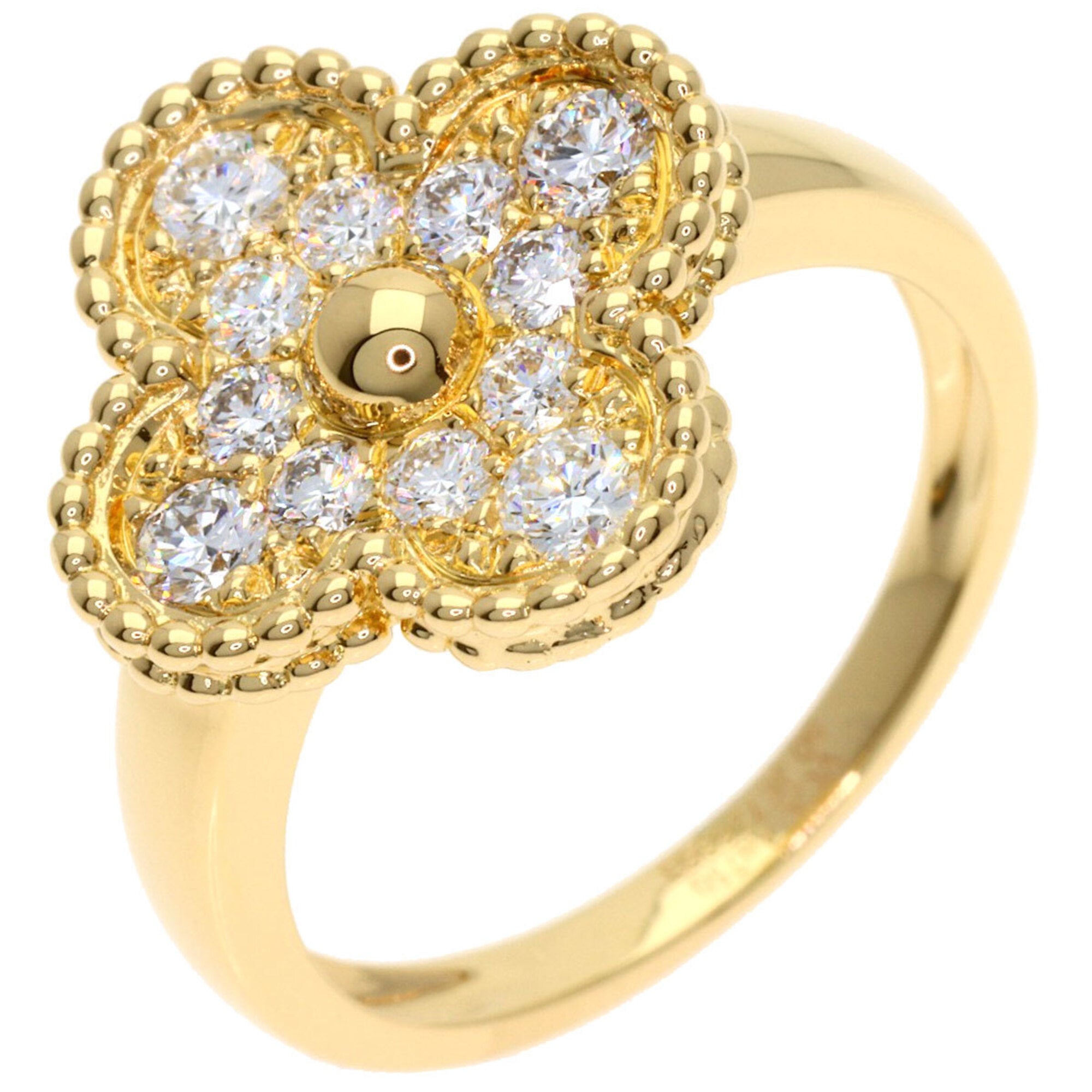 Van Cleef & Arpels Gold Yellow Gold (18K) Band Ring (Pre-Owned)