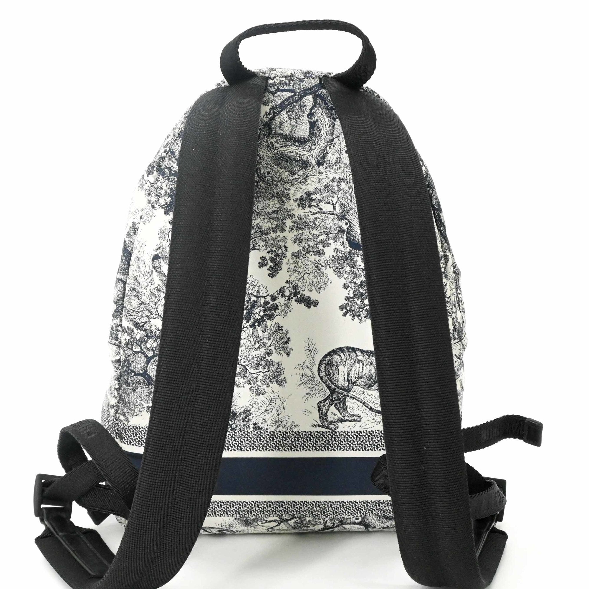 Christian Dior Navy White Nylon Backpack (Pre-Owned)