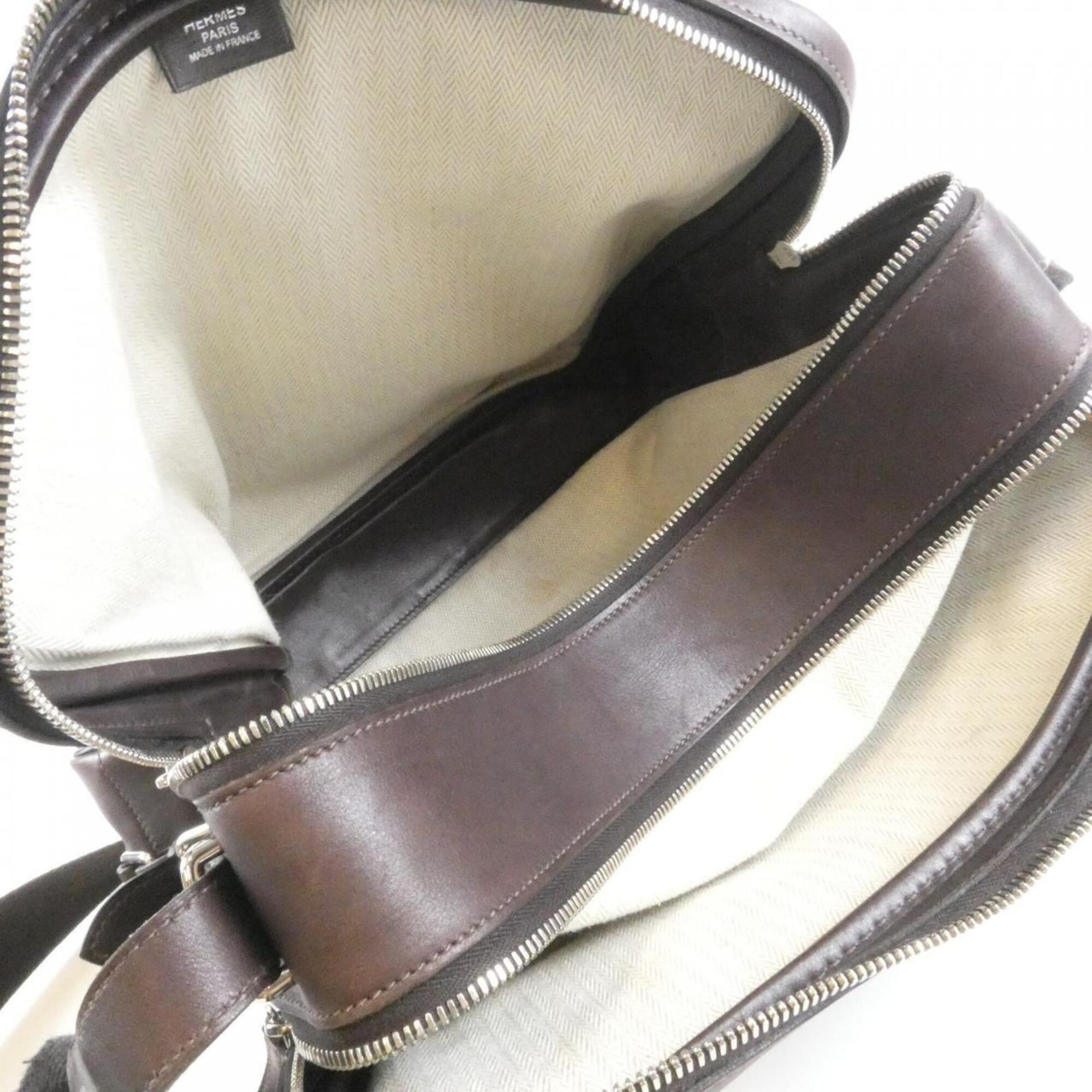 Hermes Brown Evergrain Leather Shoulder Bag (Pre-Owned)