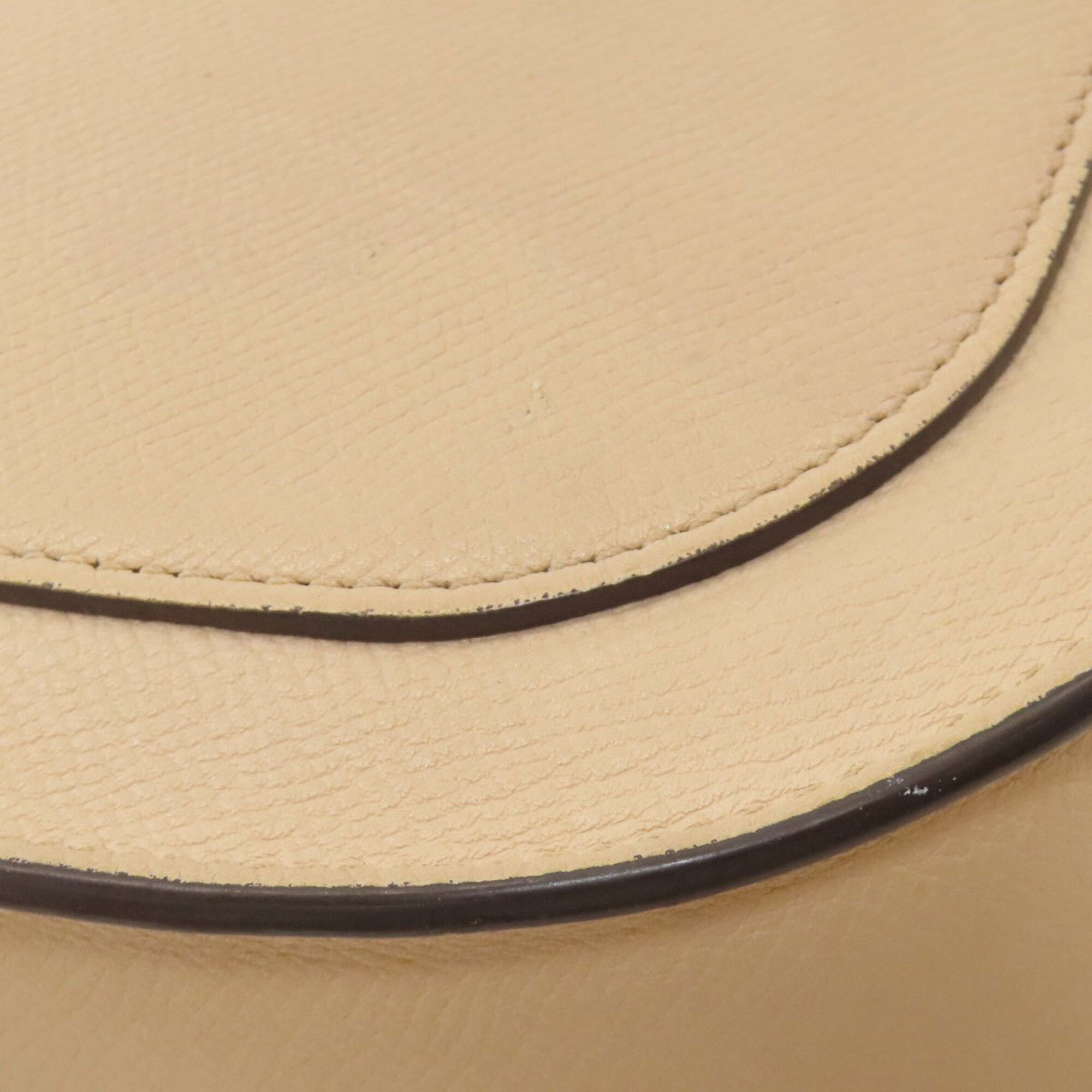 Celine Beige Leather Shoulder Bag (Pre-Owned)