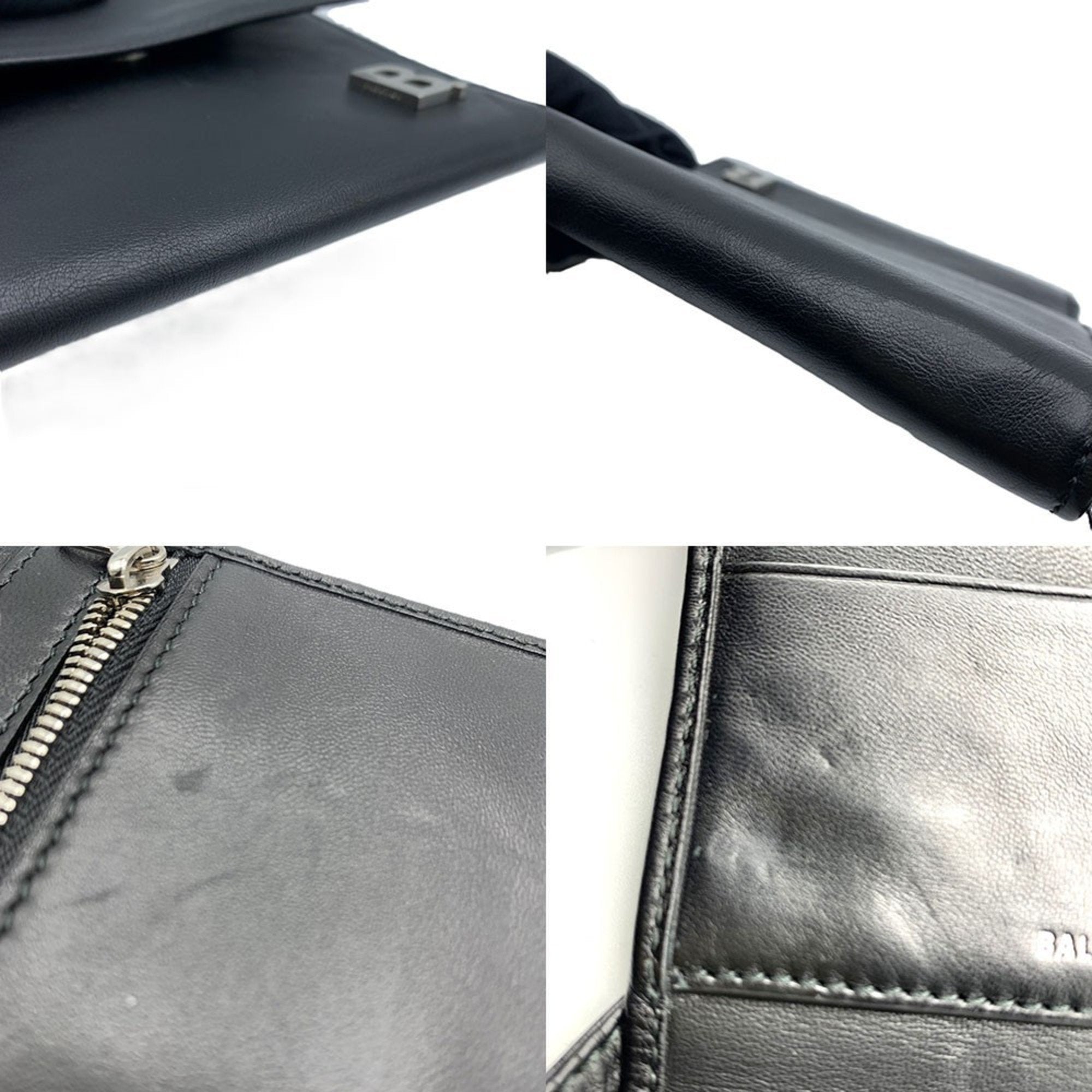 Balenciaga Black Leather Chain/Shoulder Wallet (Pre-Owned)