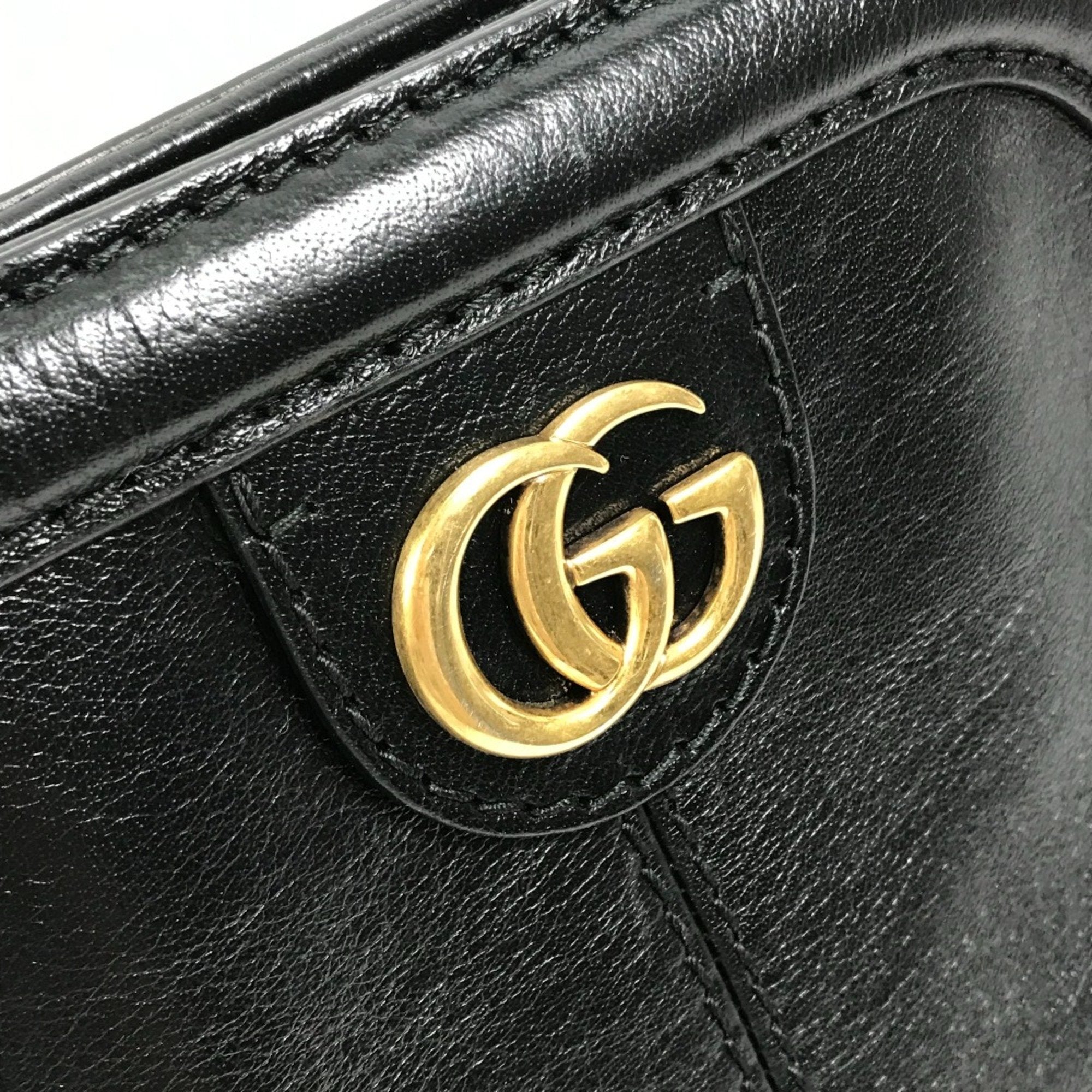 Gucci Black Leather Shoulder Bag (Pre-Owned)