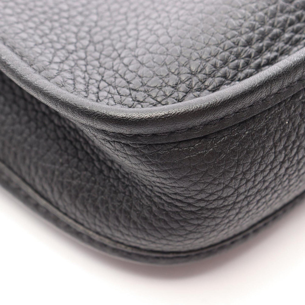 Hermes Black Taurillon Clemence Leather Leather Handbag Shoulder Bag (Pre-Owned)