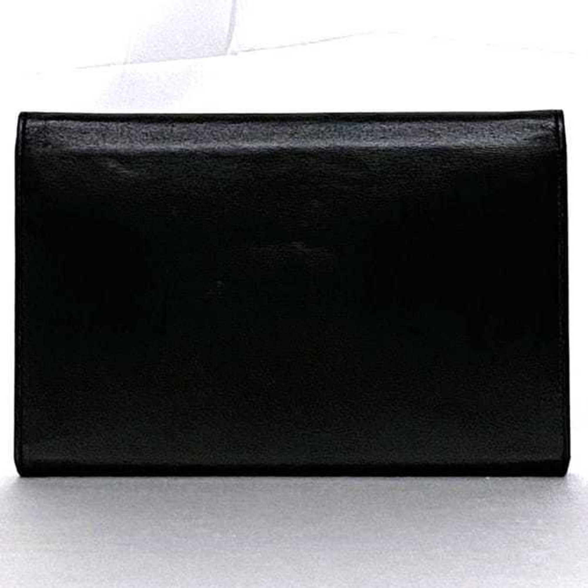 Loewe Black Nappa Leather Leather Wallet (Tri-Fold) (Pre-Owned)