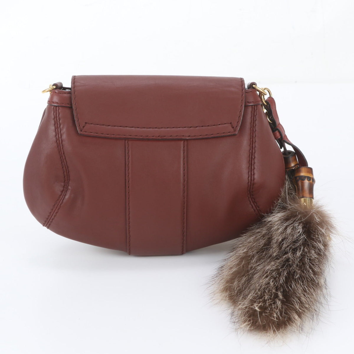 Gucci Brown Leather Shoulder Bag Tote Bag (Pre-Owned)