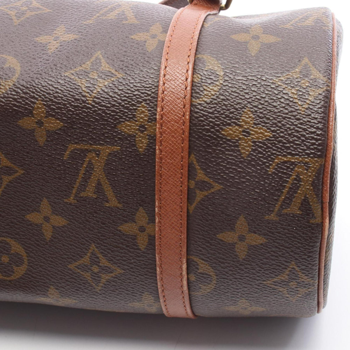 Louis Vuitton Brown Monogram Coated Canvas Leather Handbag (Pre-Owned)