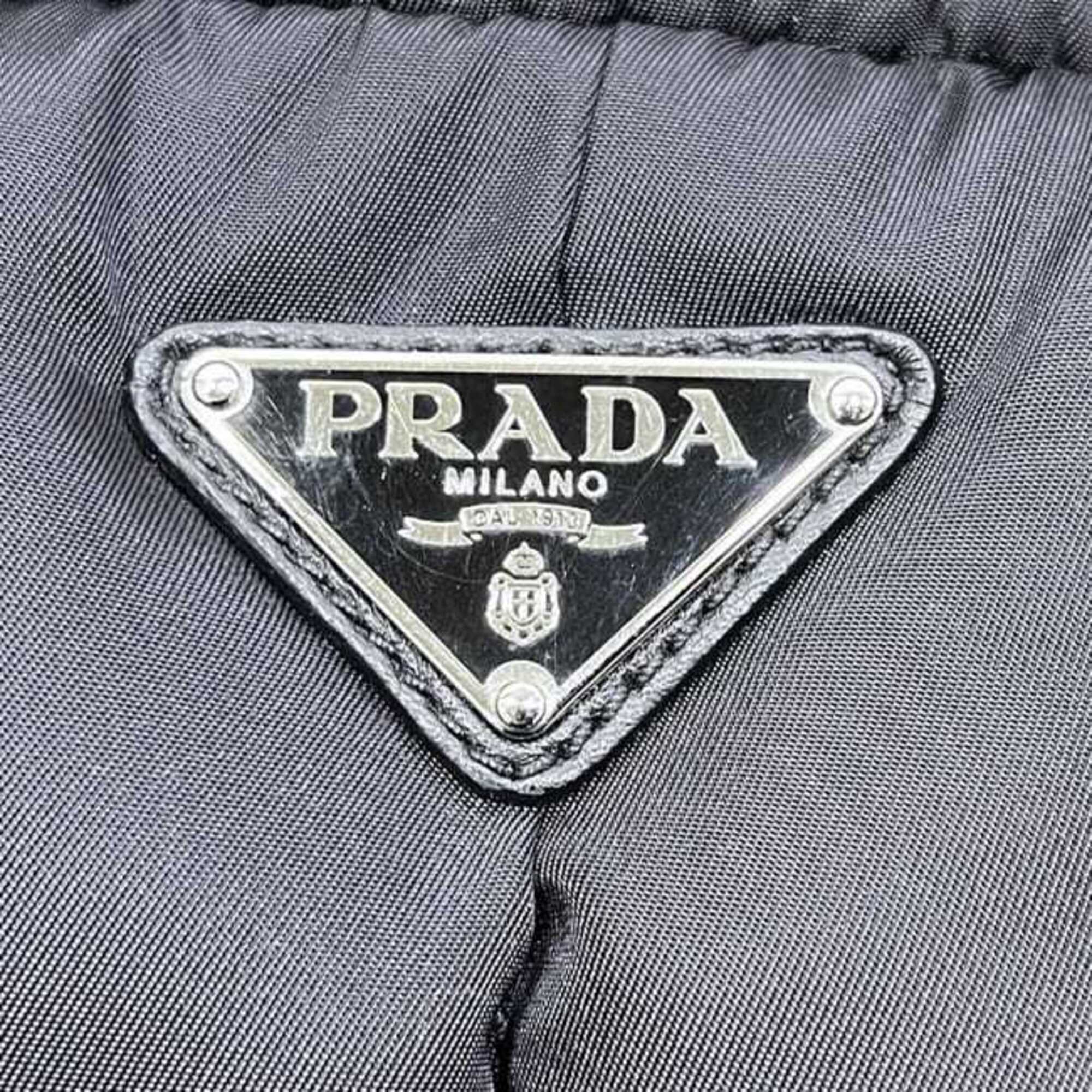 Prada Black Nero Nylon Handbag (Pre-Owned)