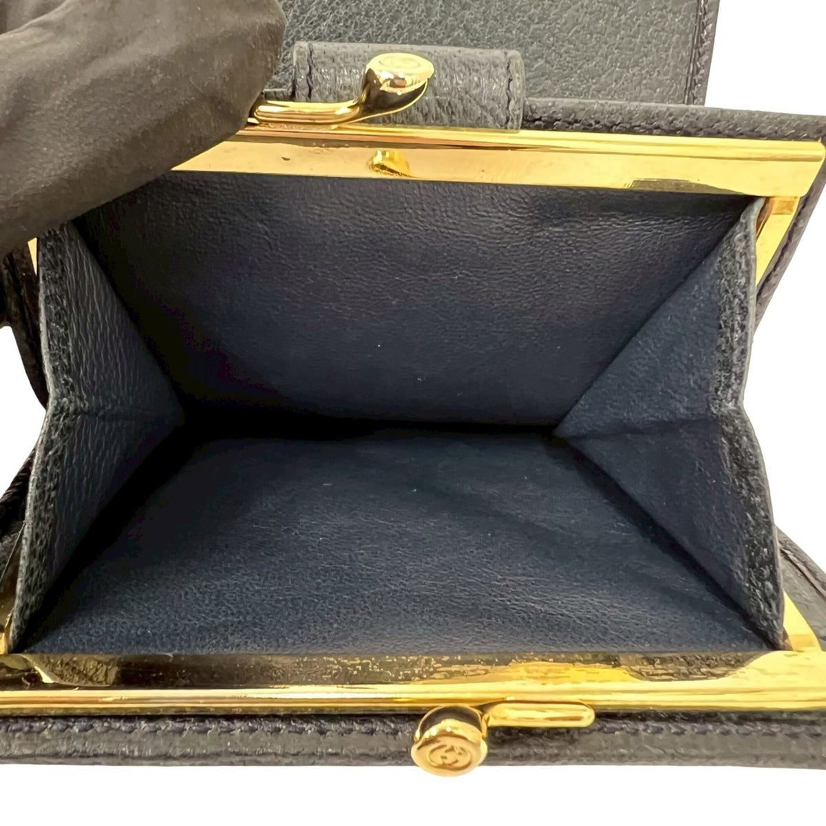 Gucci Navy Leather Pvc Wallet (Bi-Fold) (Pre-Owned)