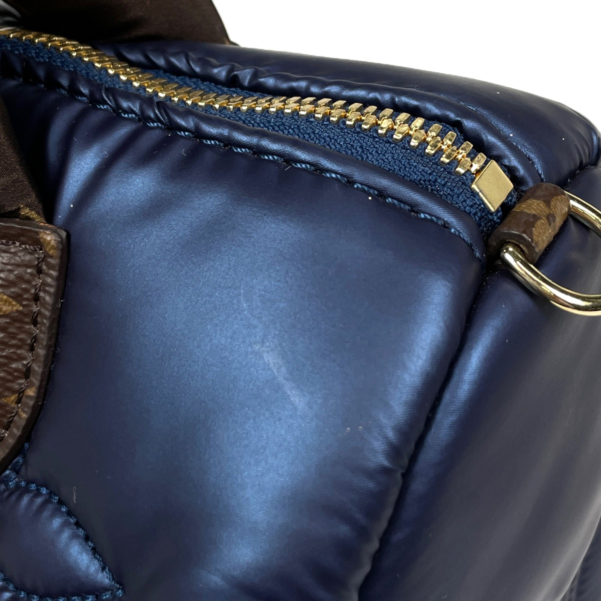 Louis Vuitton Blue Monogram Nylon Handbag Shoulder Bag (Pre-Owned)