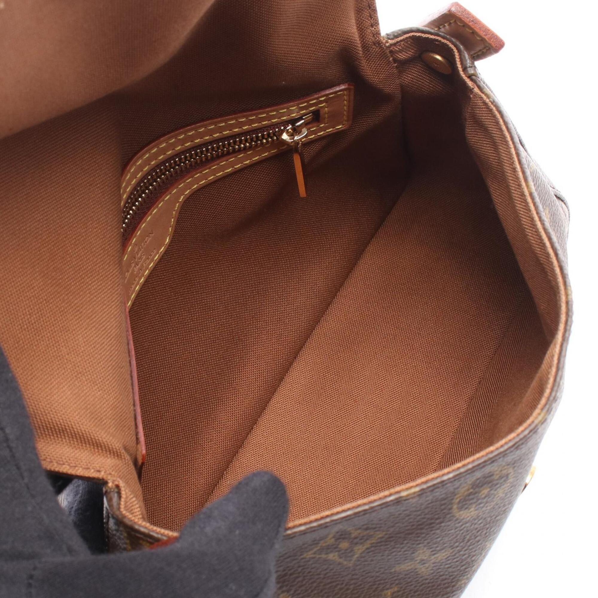 Louis Vuitton Brown Coated Canvas Pvc Monogram Leather Handbag (Pre-Owned)