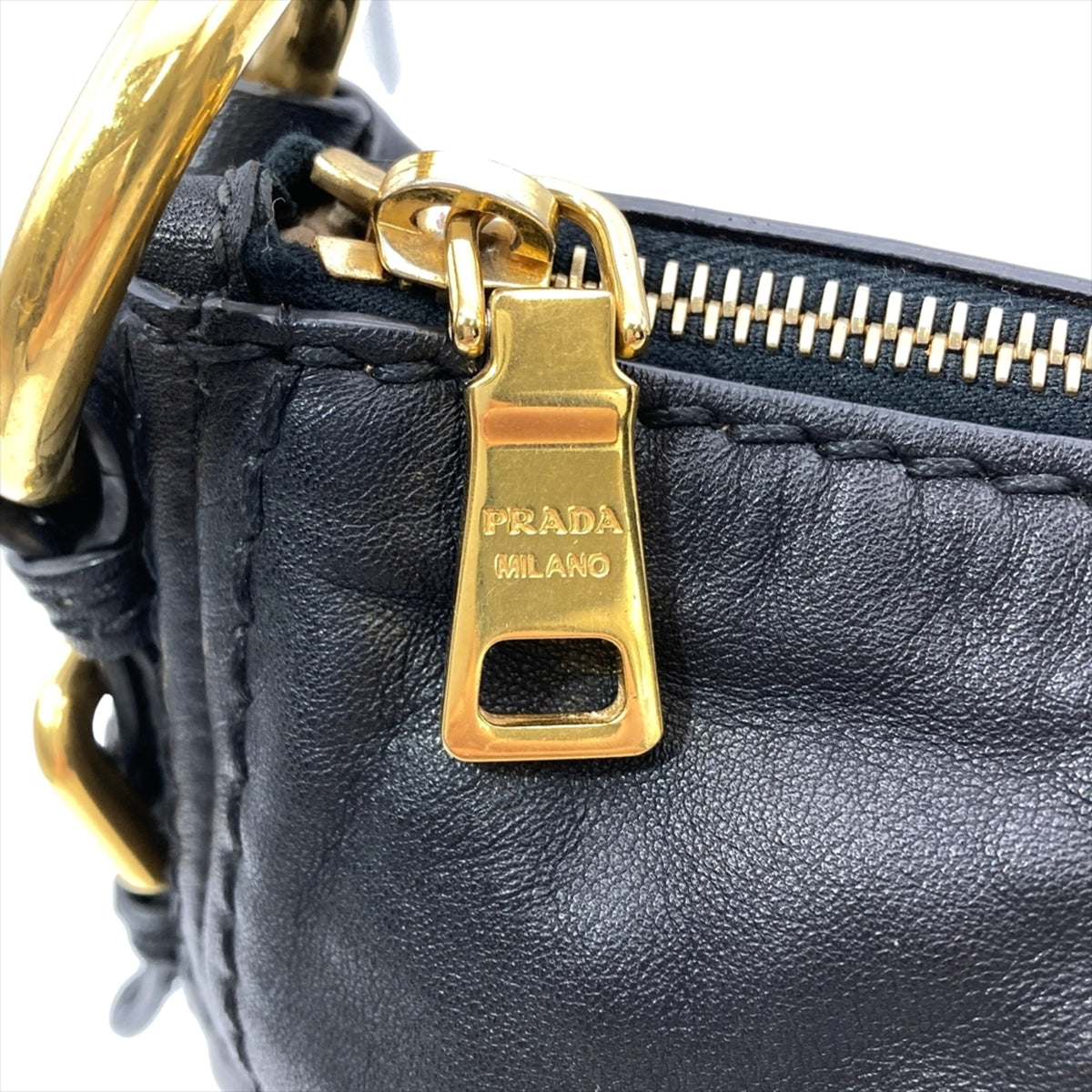 Prada Black Leather Shoulder Bag (Pre-Owned)