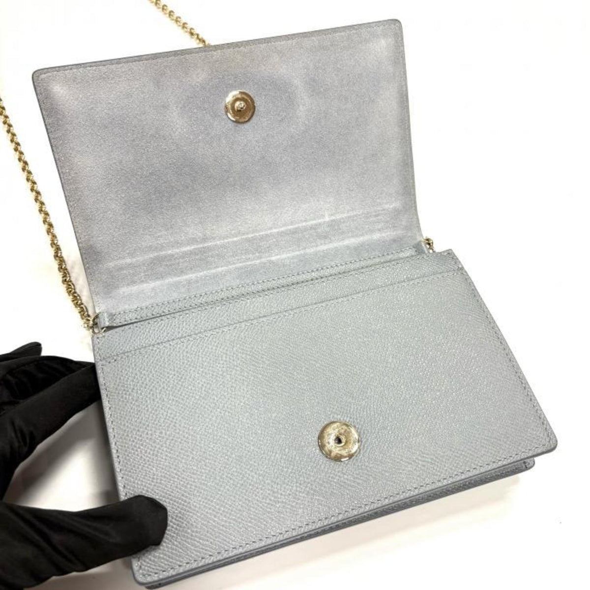 Christian Dior Gray Leather Shoulder Bag (Pre-Owned)
