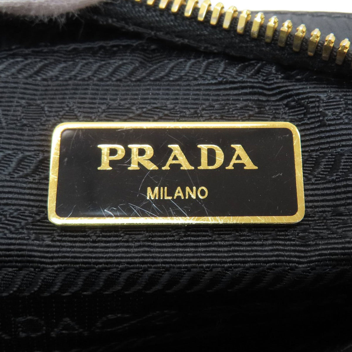 Prada Black Canvas Shoulder Bag (Pre-Owned)