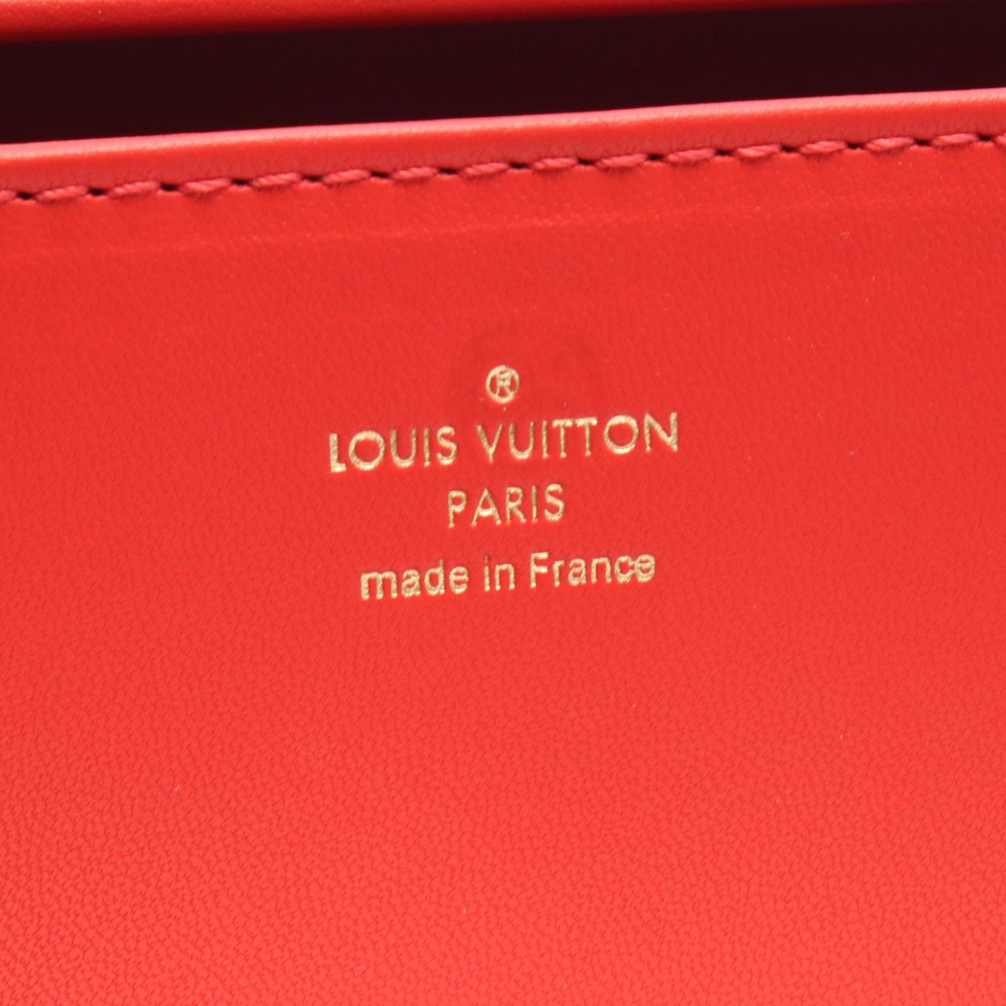 Louis Vuitton Brown Multi-Color Monogram Coated Canvas Leather Handbag Pouch (Pre-Owned)