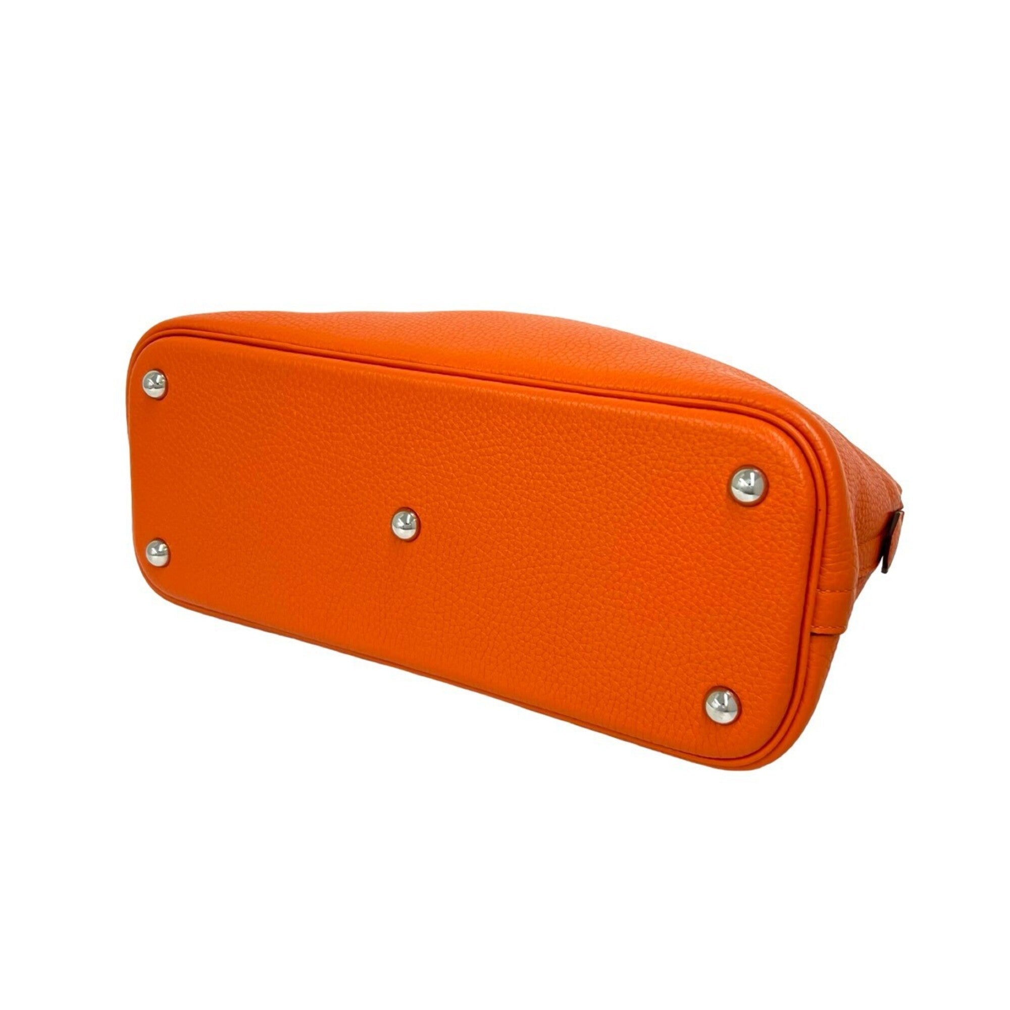 Hermes Orange Taurillon Clemence Leather Handbag Shoulder Bag (Pre-Owned)
