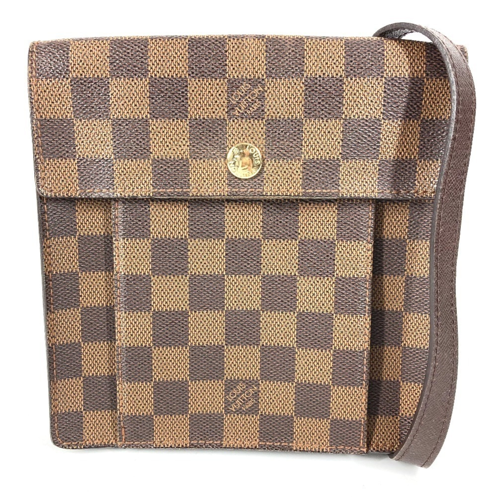 Louis Vuitton Brown Damier Canvas Ebene Damier Canvas Pochette Shoulder Bag (Pre-Owned)