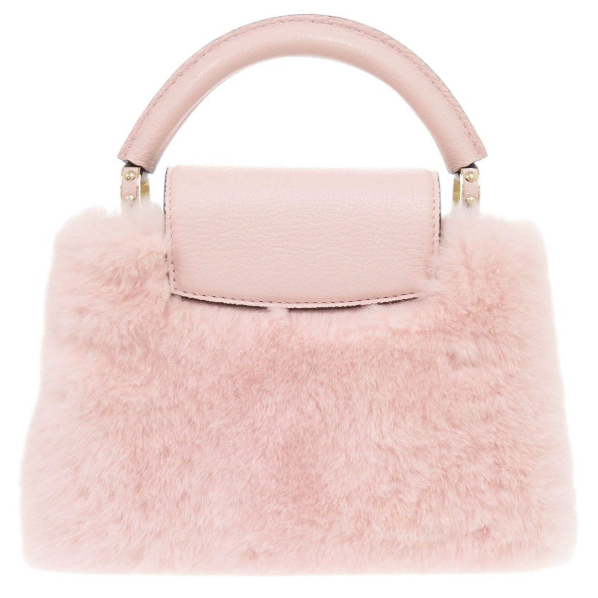 Louis Vuitton Pink Fur Handbag (Pre-Owned)