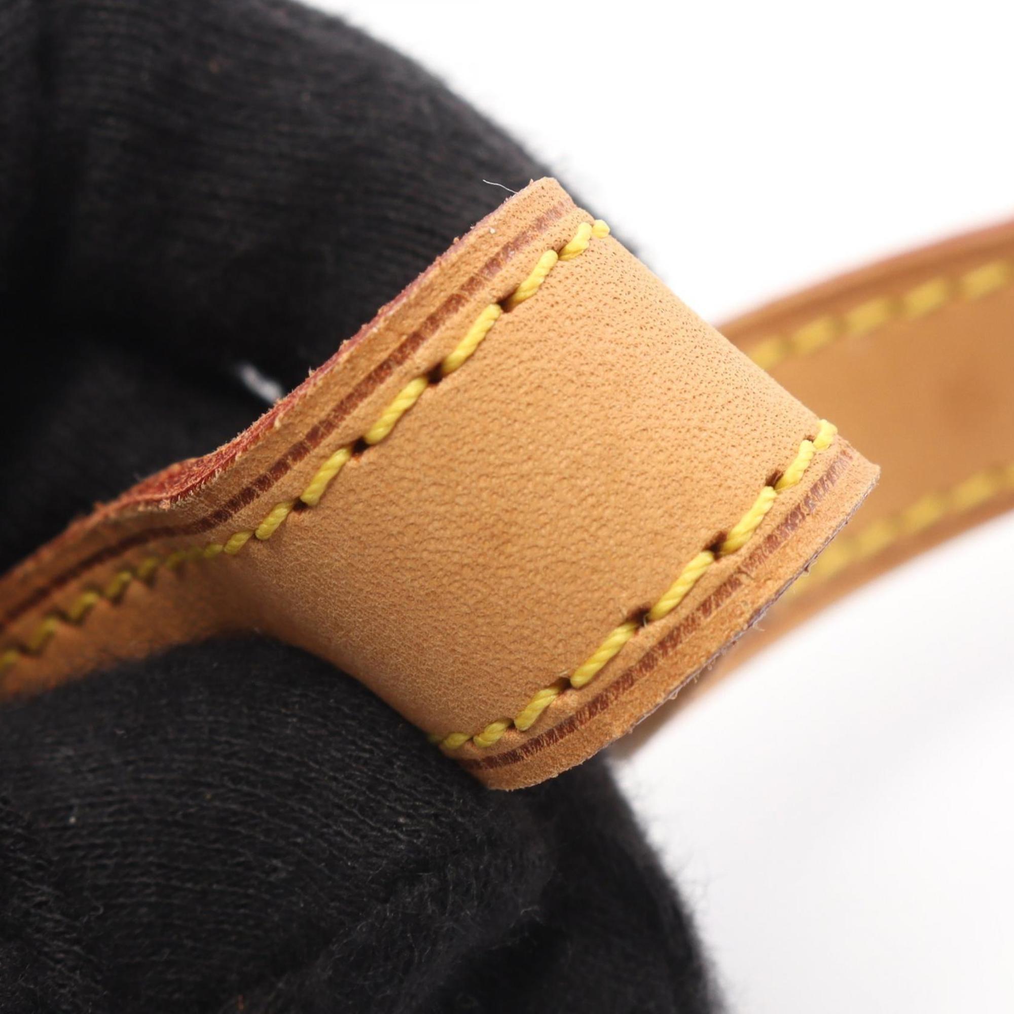 Louis Vuitton Brown Monogram Coated Canvas Leather Handbag Shoulder Bag (Pre-Owned)