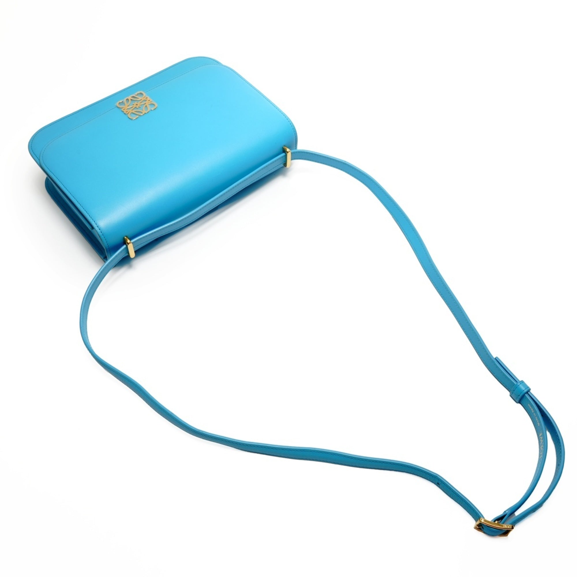 Loewe Blue Leather Shoulder Bag (Pre-Owned)