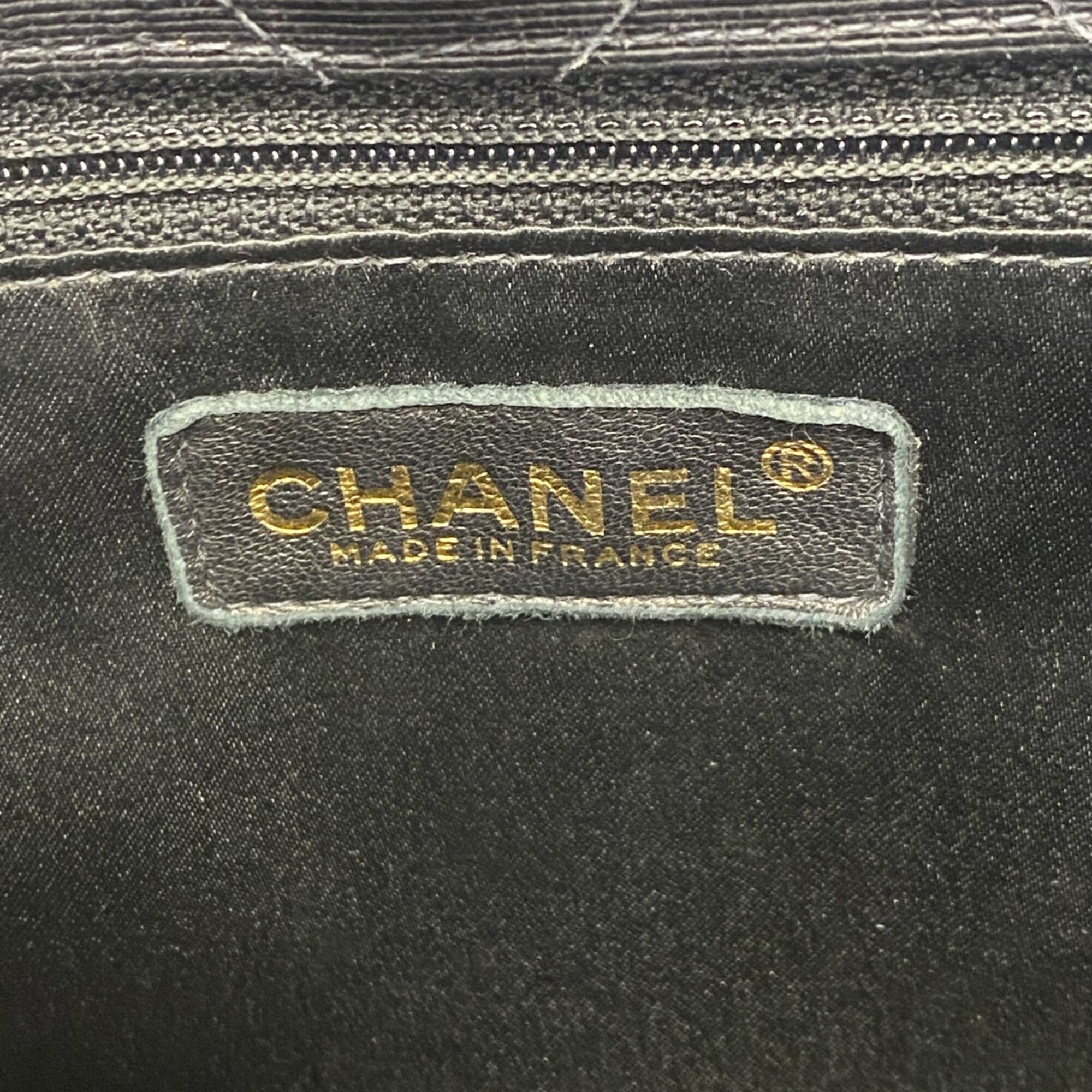 Chanel Black Cotton Shoulder Bag (Pre-Owned)