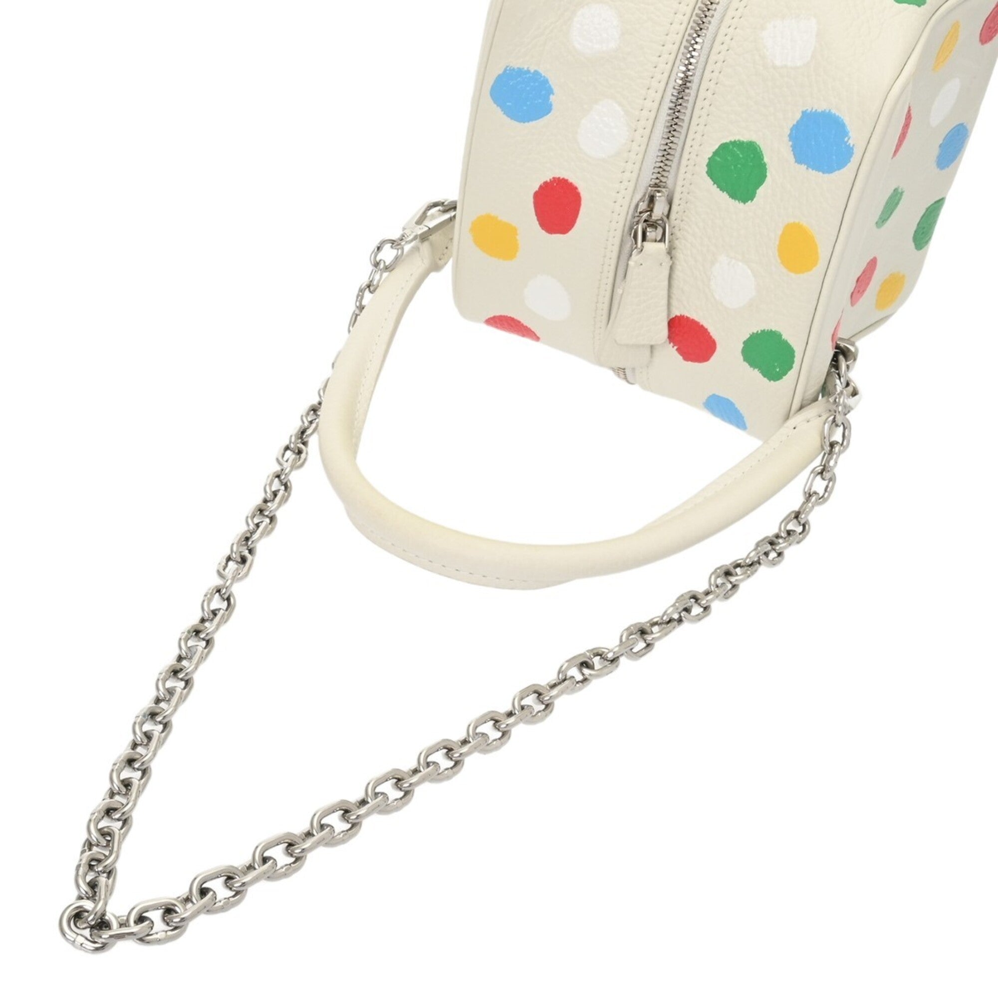Louis Vuitton Monogram White Monogram Leather Handbag (Pre-Owned)