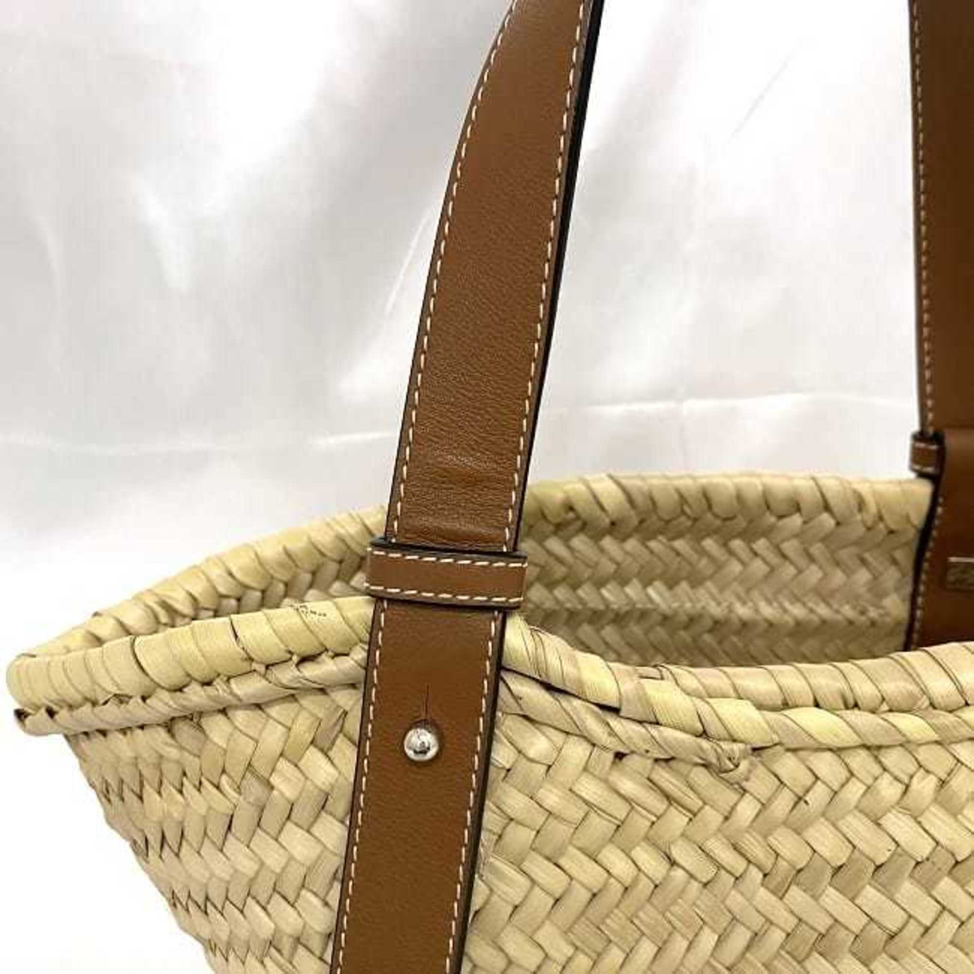 Loewe Beige Brown Leather Handbag Tote Bag (Pre-Owned)