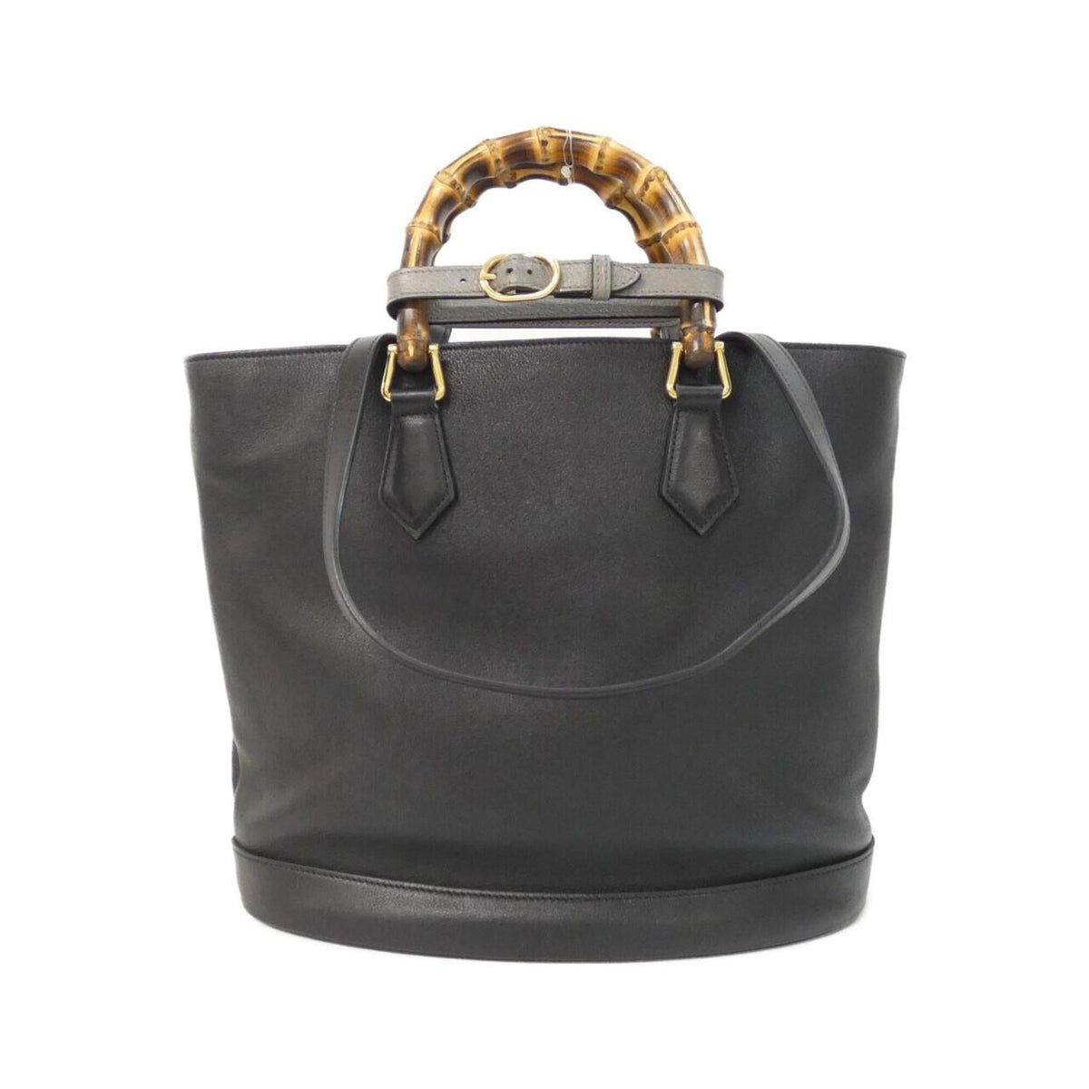 Gucci Black Leather Handbag (Pre-Owned)