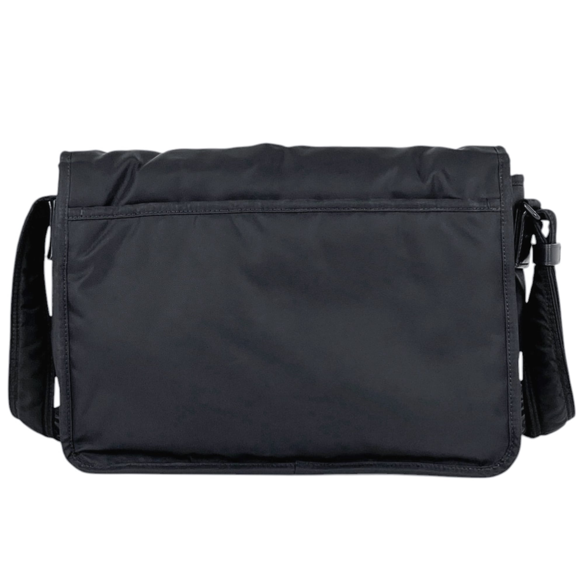 Yves Saint Laurent Black Nylon Messenger Bag Shoulder Bag (Pre-Owned)