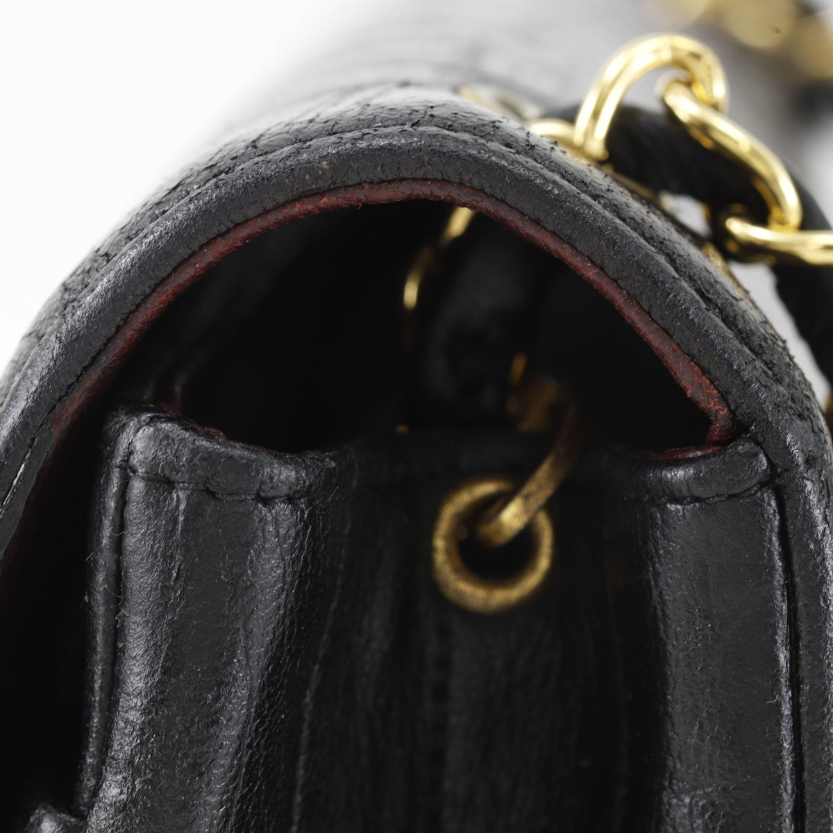 Chanel Mademoiselle Black Leather Shoulder Bag (Pre-Owned)