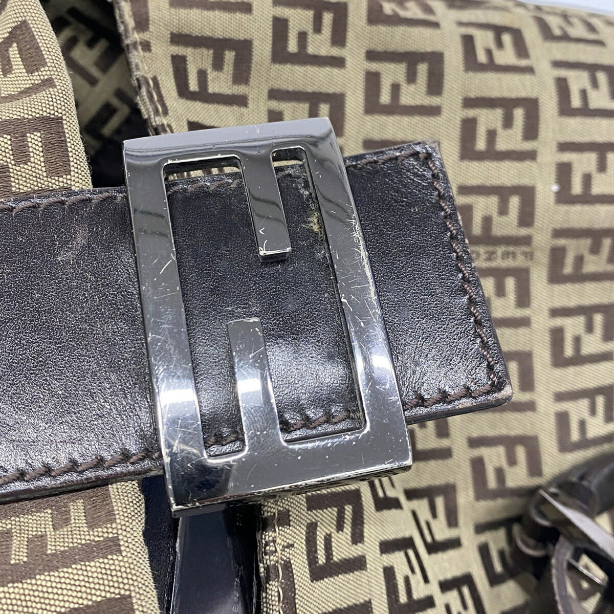 Fendi Brown Canvas Tote Bag (Pre-Owned)