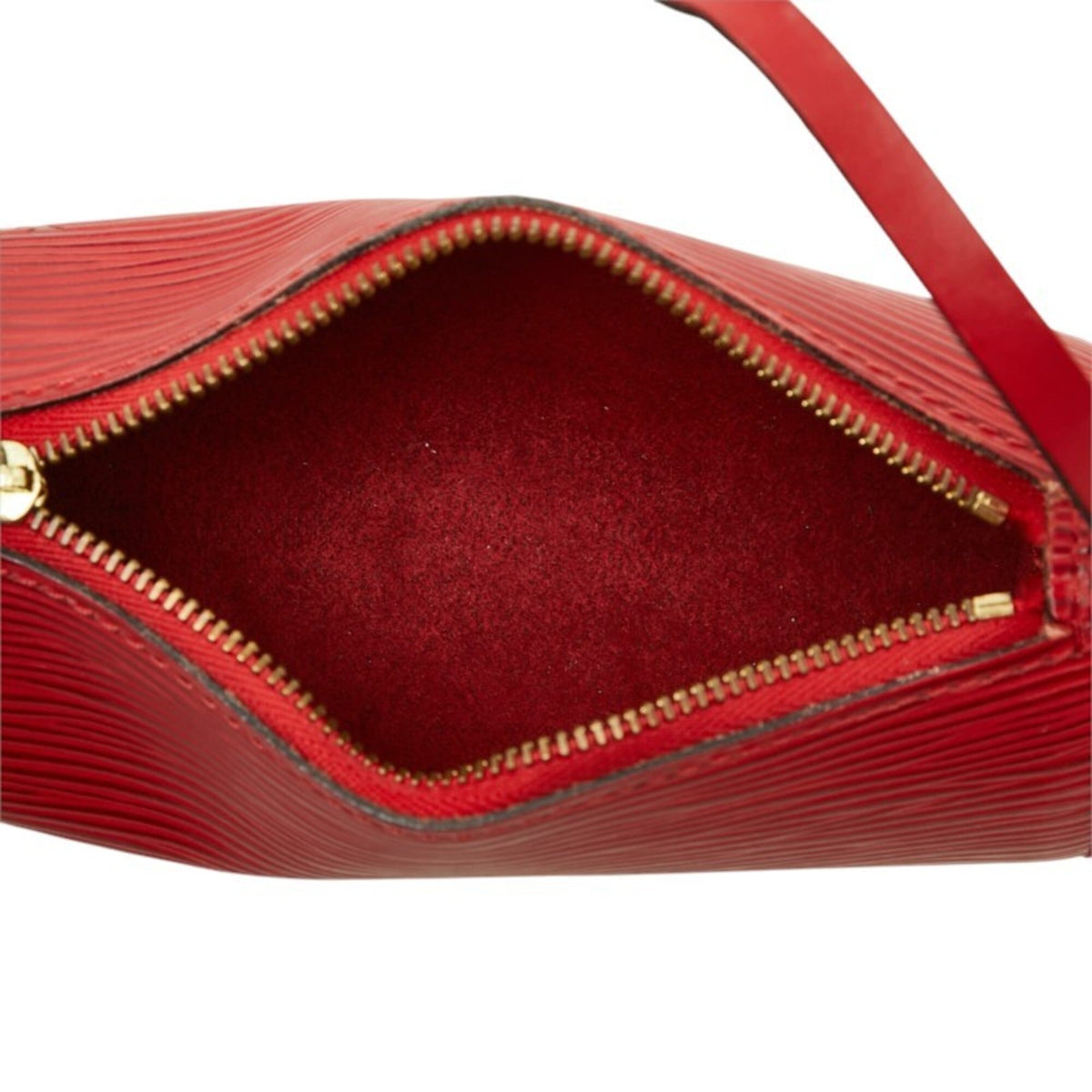 Louis Vuitton Castilian Red Leather Handbag Pouch (Pre-Owned)
