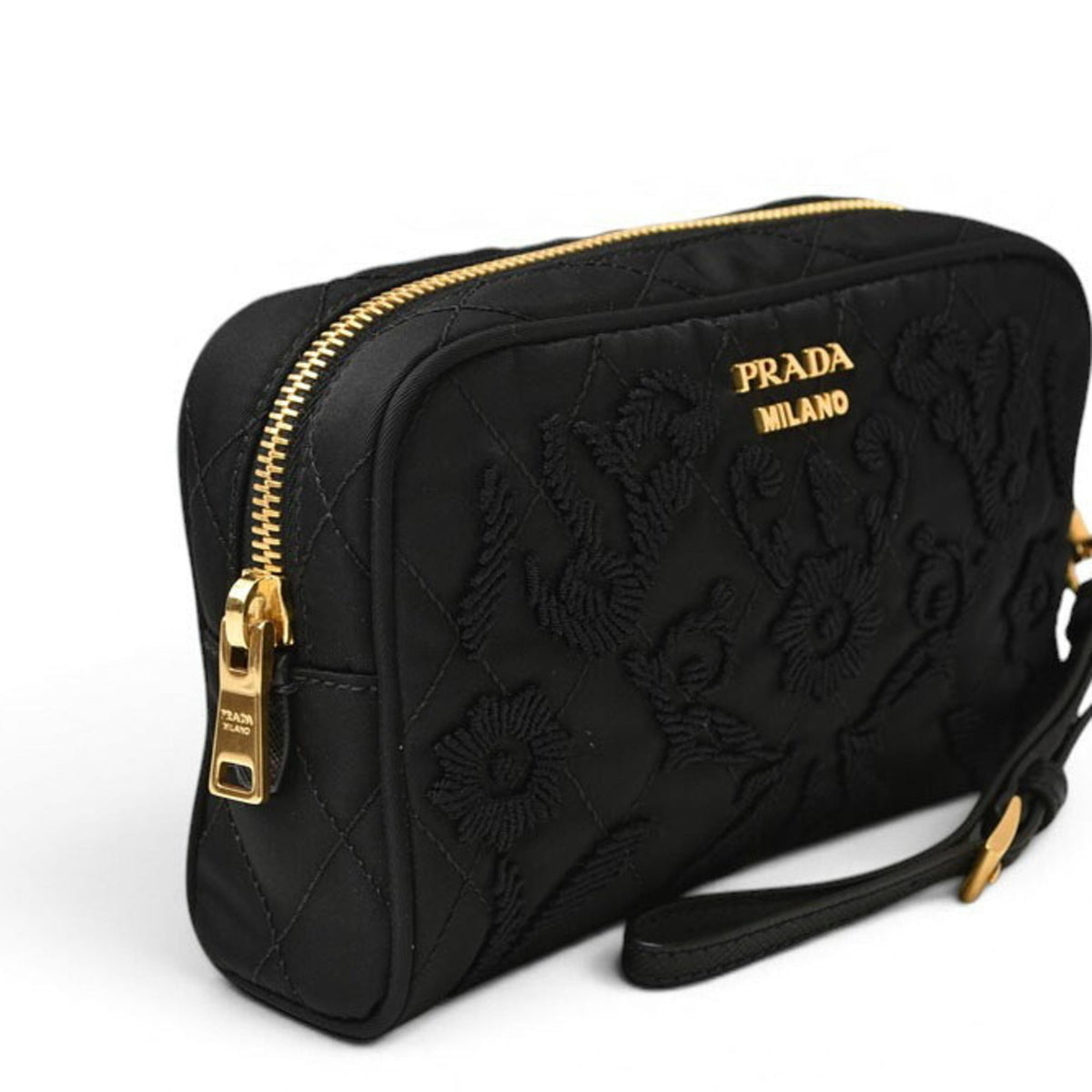 Prada Black Nero Nylon Pouch (Pre-Owned)