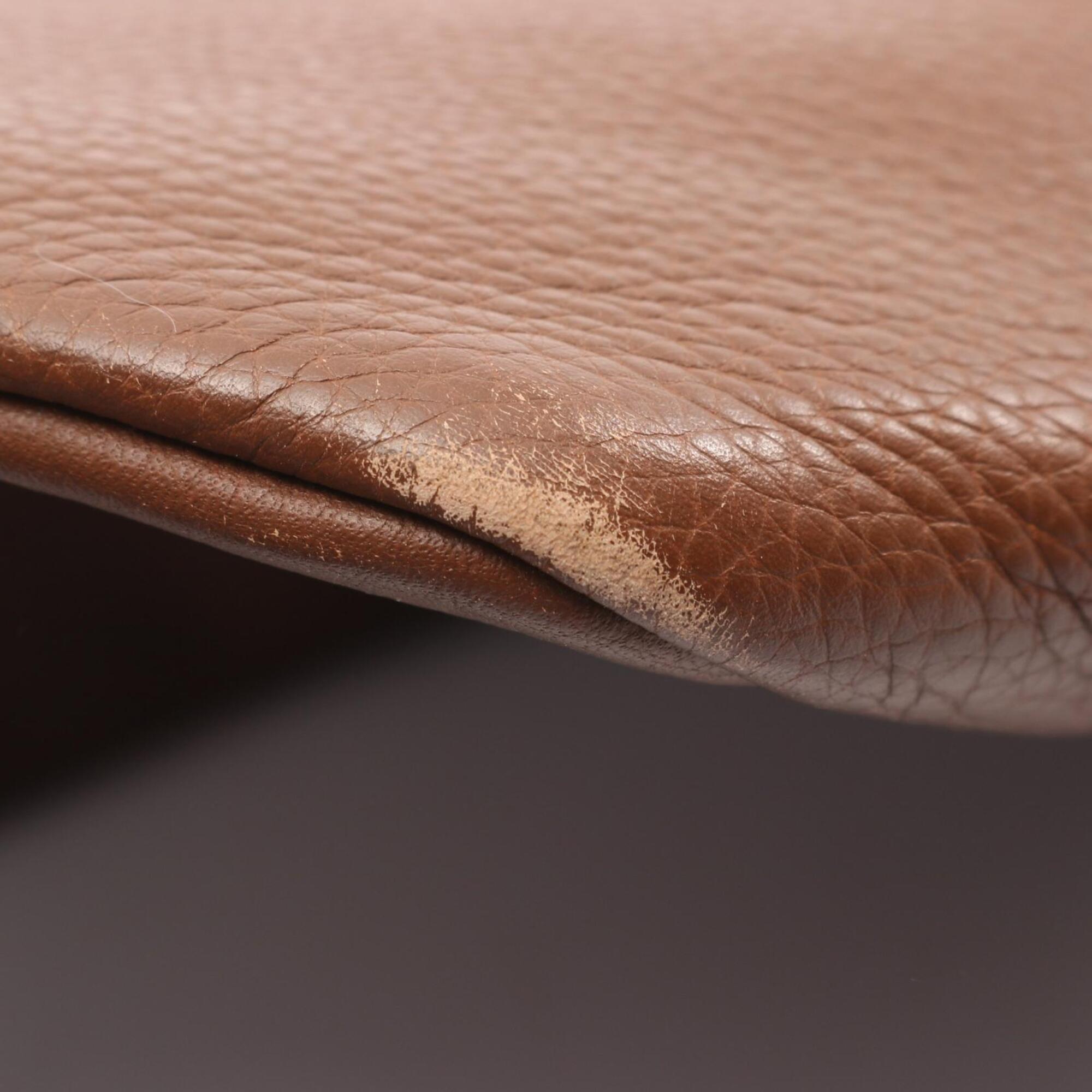 Salvatore Ferragamo Brown Leather Handbag Pouch Tote Bag (Pre-Owned)