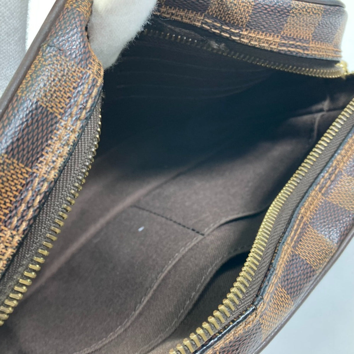 Louis Vuitton Damier Brown Ebene Damier Canvas Pochette (Pre-Owned)