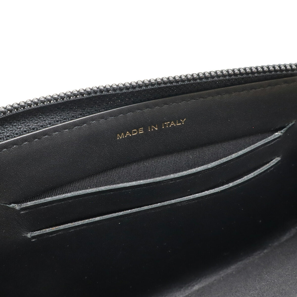 Chanel Black Grained Calfskin Leather Long Wallet (Bi-Fold) (Pre-Owned)