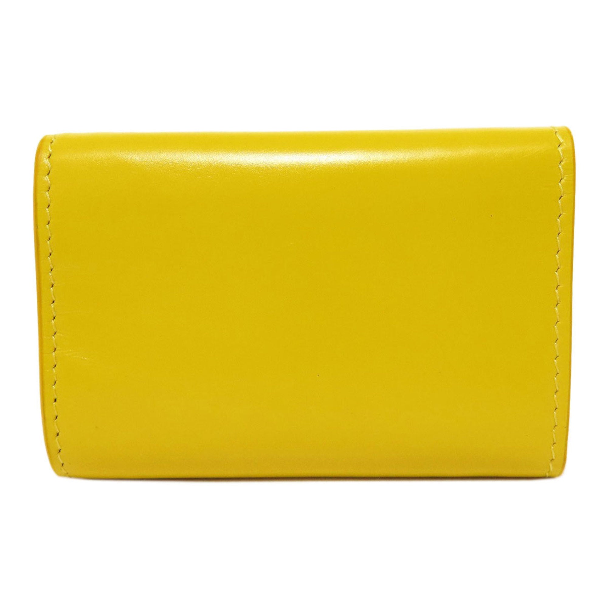 Balenciaga Yellow Leather Wallet (Tri-Fold) (Pre-Owned)