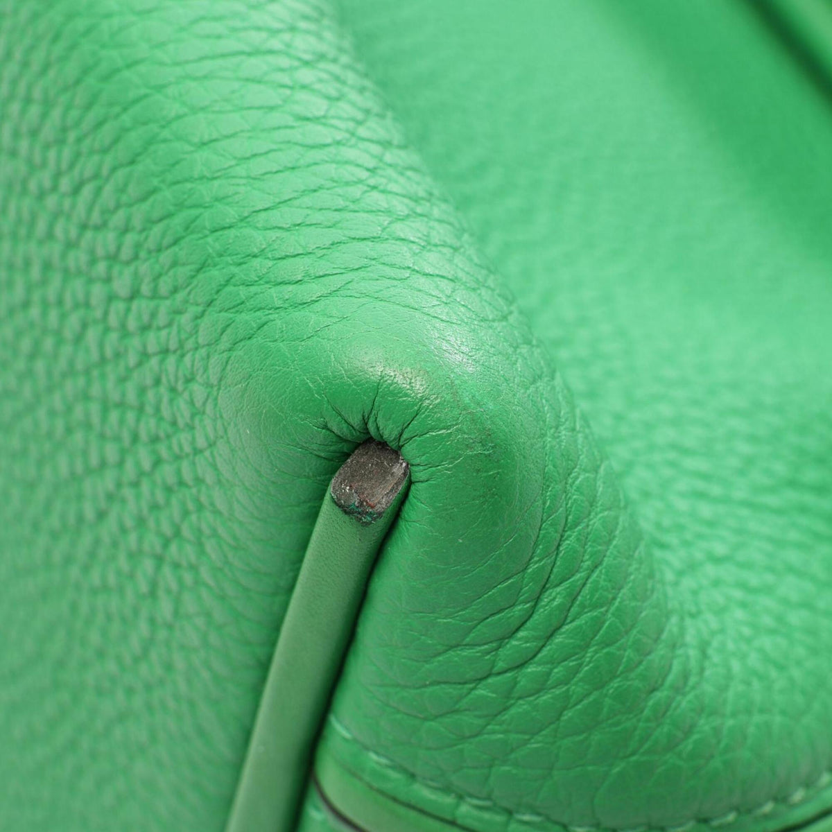 Hermes Bambou Green Togo Leather Swift Leather Handbag (Pre-Owned)