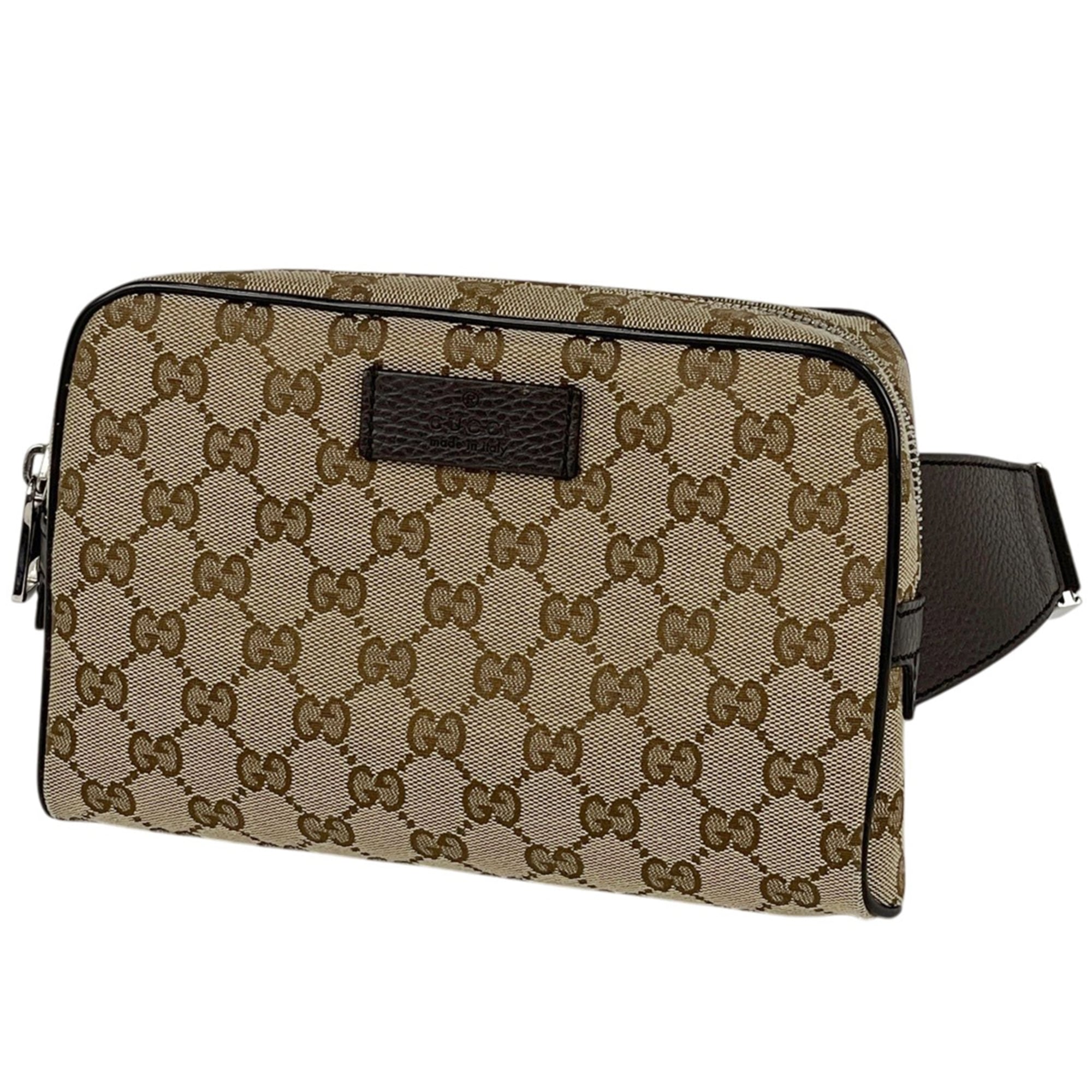 Gucci Gg Canvas Brown Gg Canvas Sling Bag (Pre-Owned)