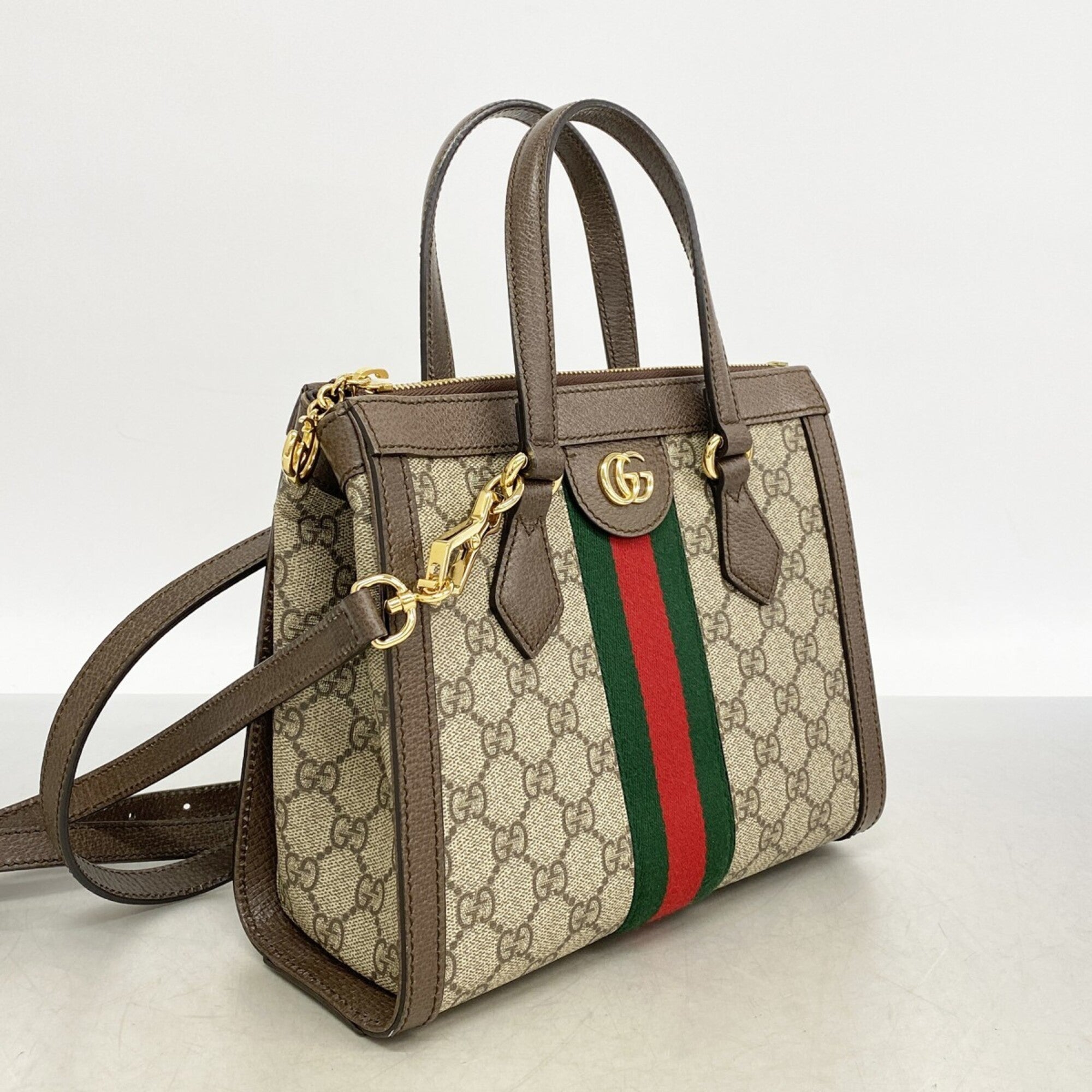 Gucci Brown Pvc Handbag (Pre-Owned)