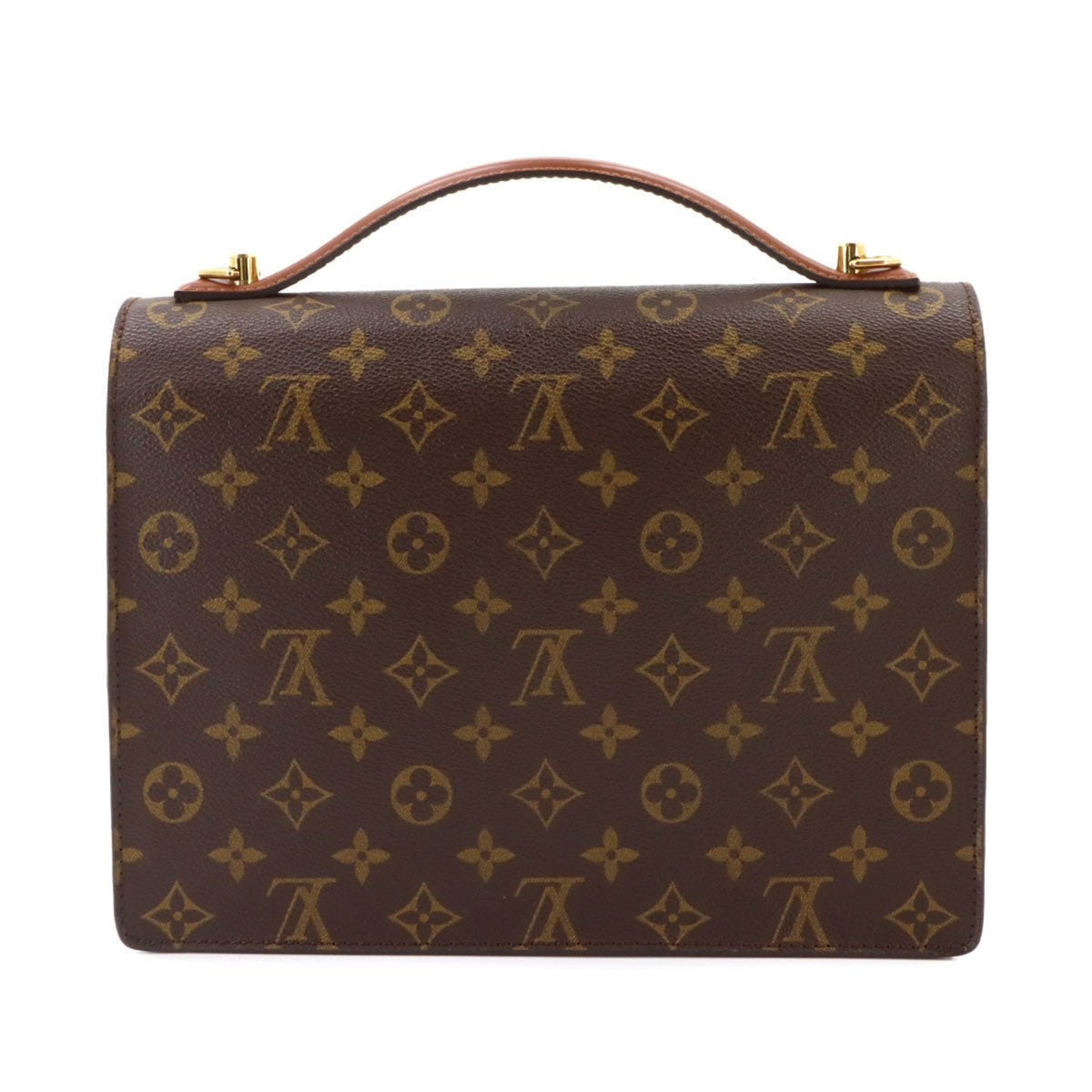 Louis Vuitton Brown Monogram Monogram Leather Handbag (Pre-Owned)