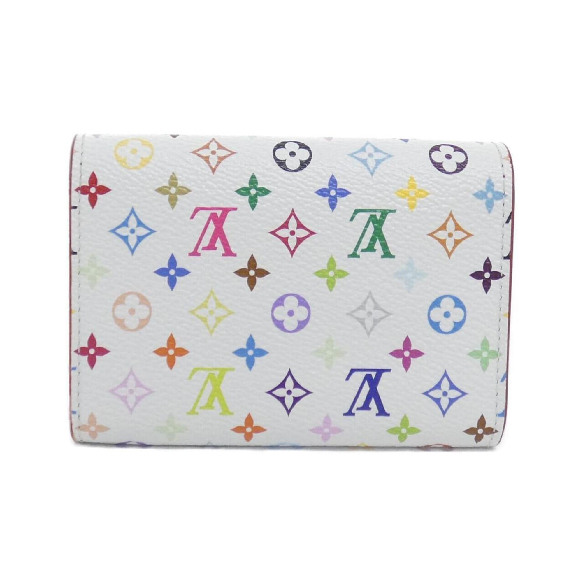 Louis Vuitton Pink White Coated Canvas Coin Purse/Coin Case (Pre-Owned)