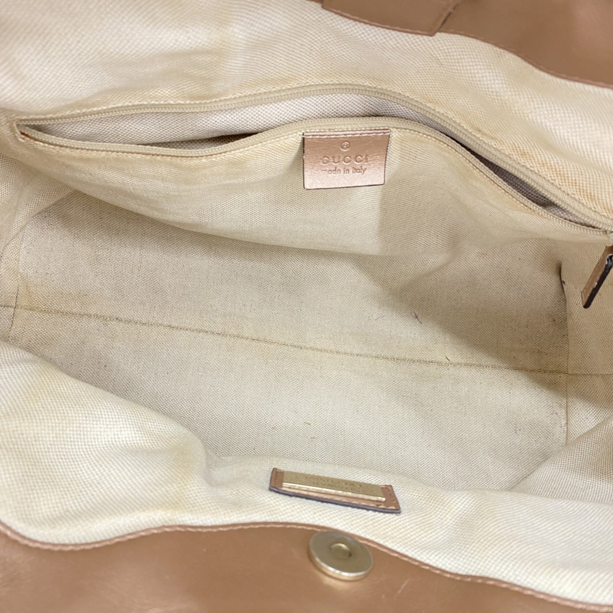 Gucci Pink Leather Tote Bag (Pre-Owned)