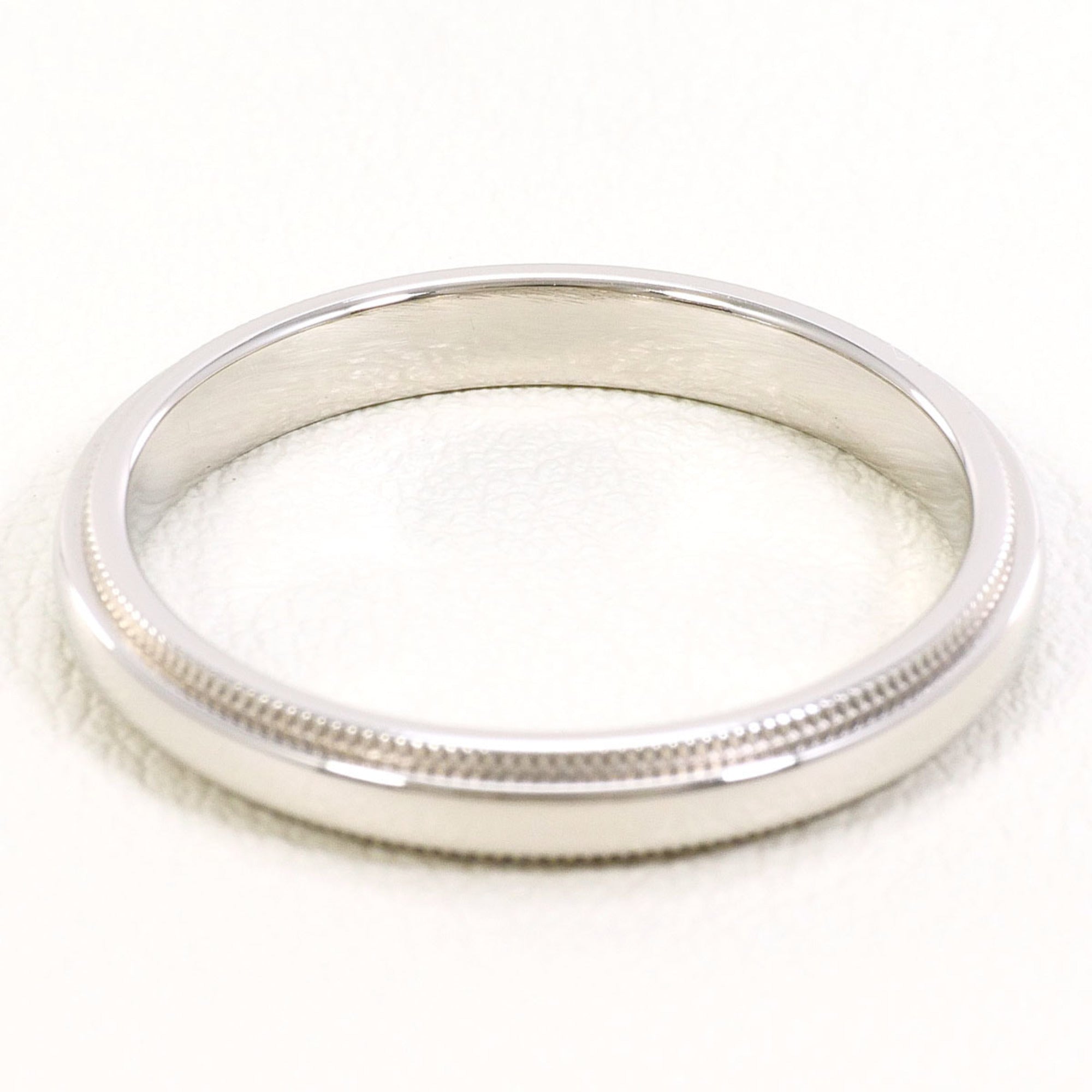 Tiffany Platinum Platinum 950 Band Ring (Pre-Owned)