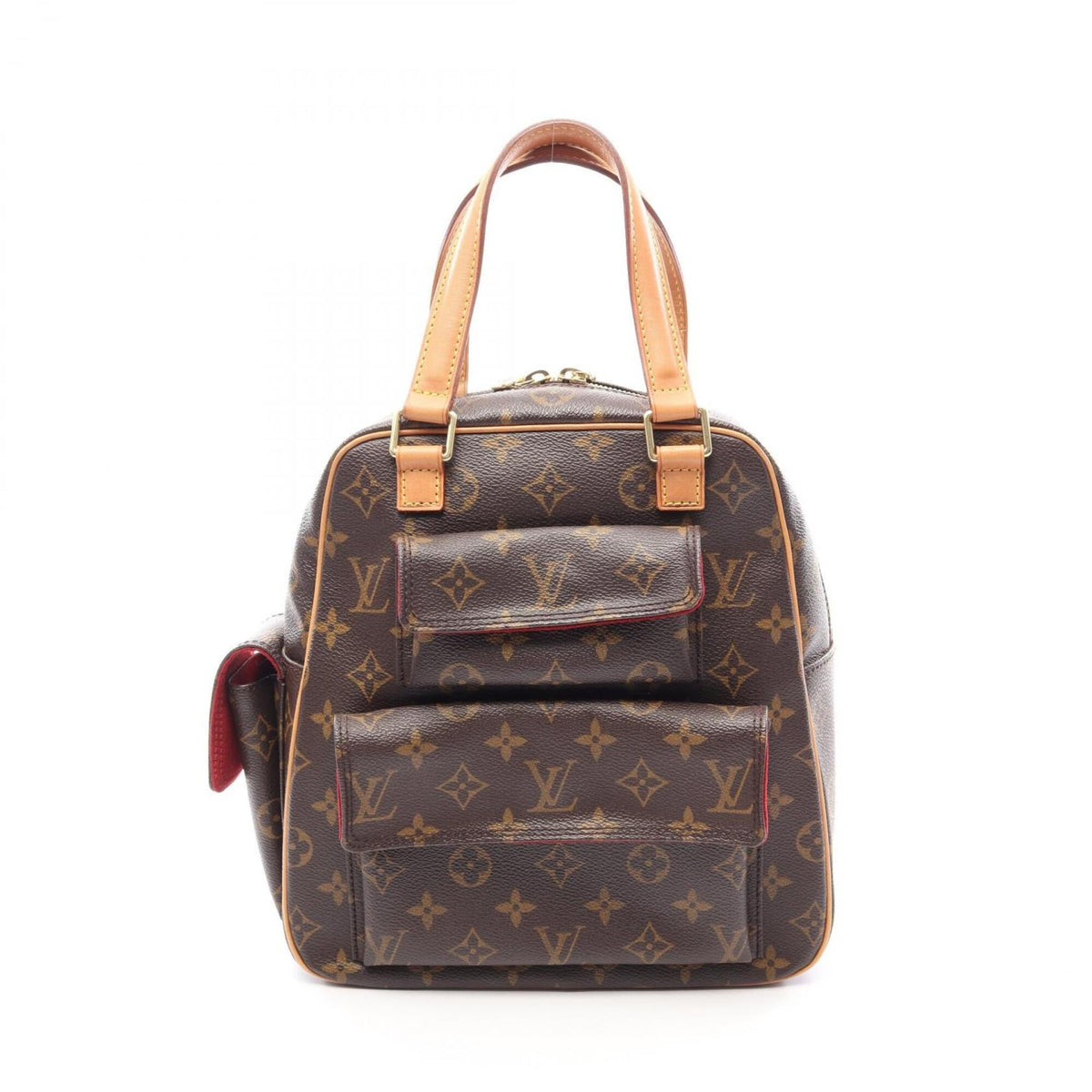Louis Vuitton Brown Monogram Coated Canvas Leather Handbag (Pre-Owned)