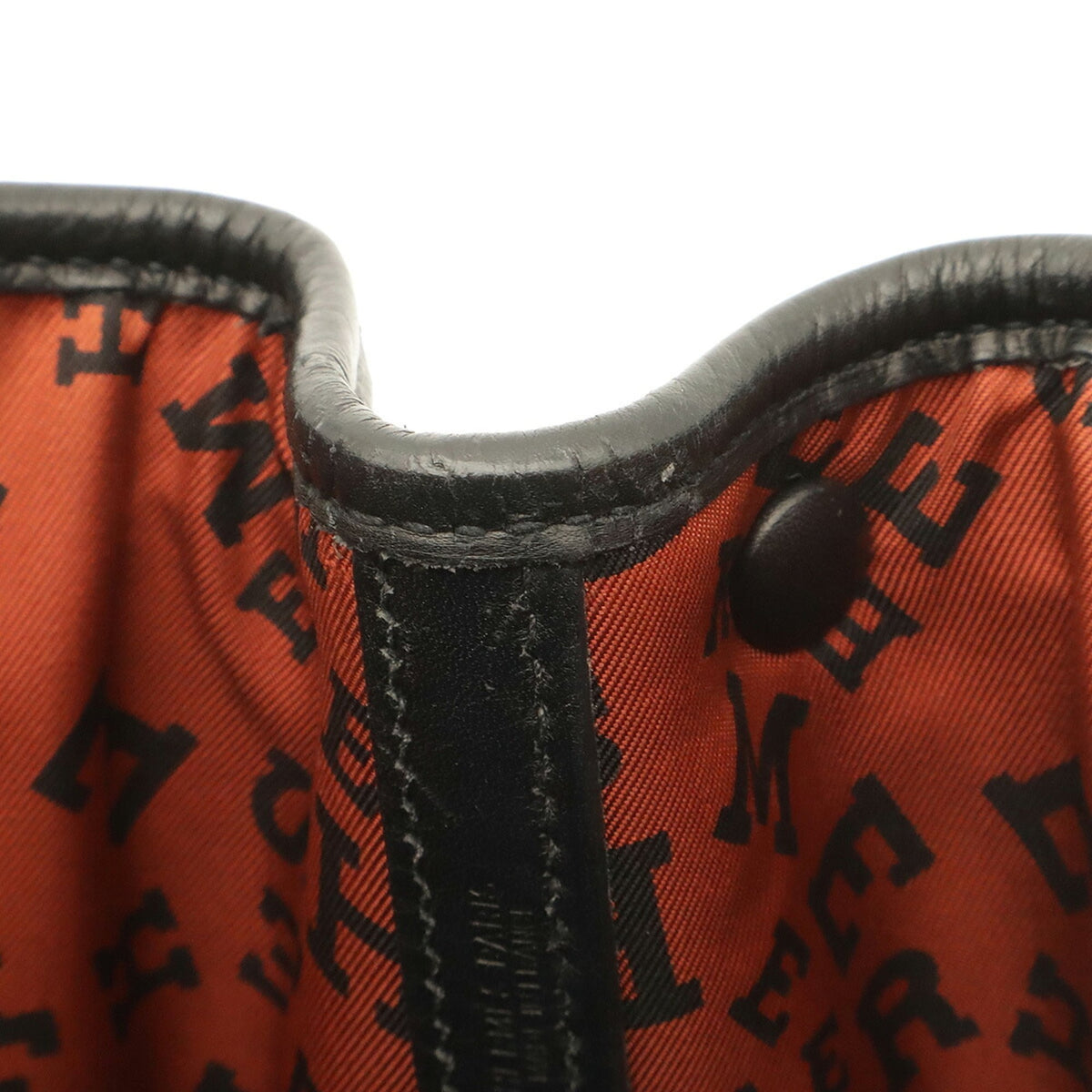 Hermes Black Gulliver Leather Handbag Tote Bag (Pre-Owned)