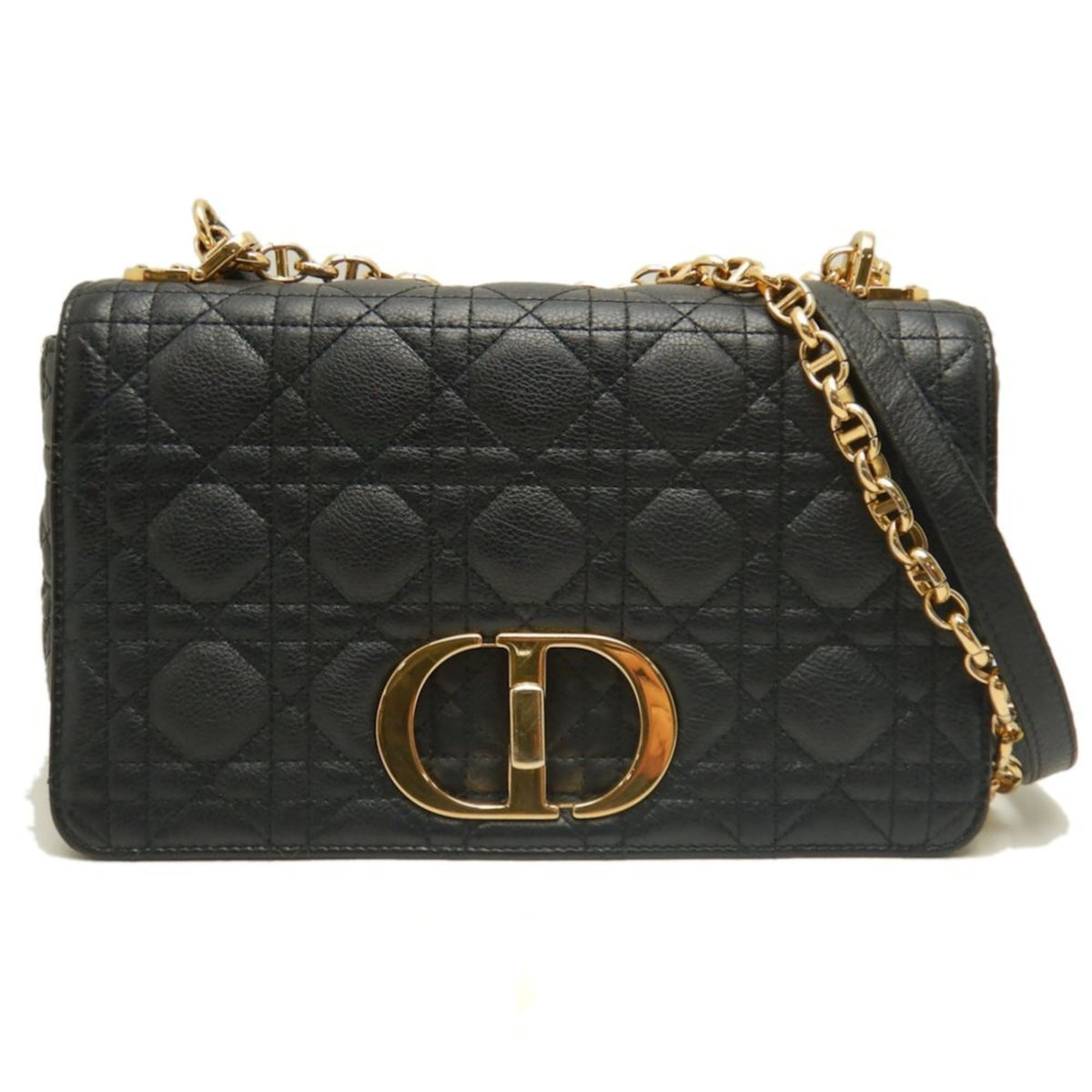 Christian Dior Black Leather Shoulder Bag (Pre-Owned)