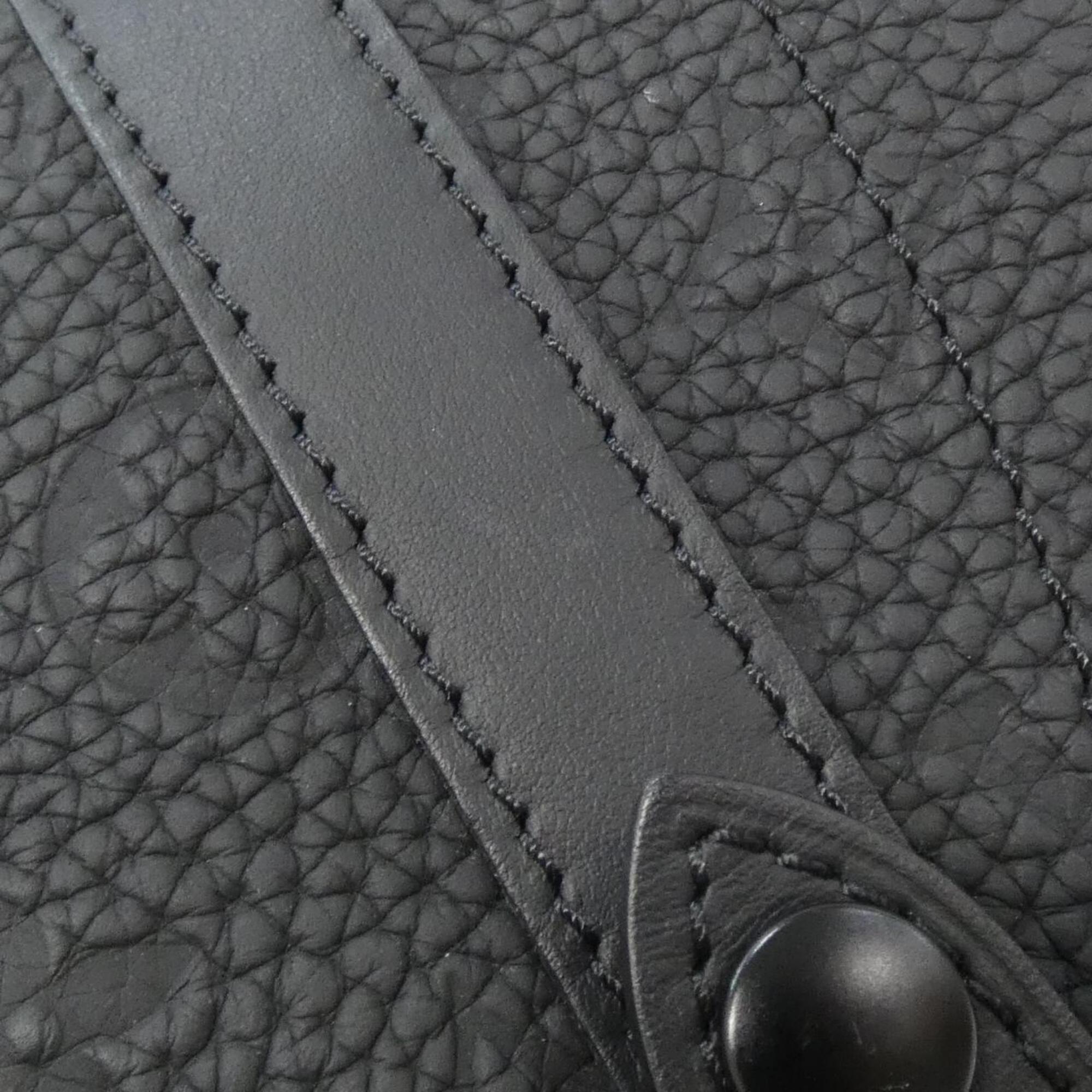 Louis Vuitton Black Leather Backpack (Pre-Owned)