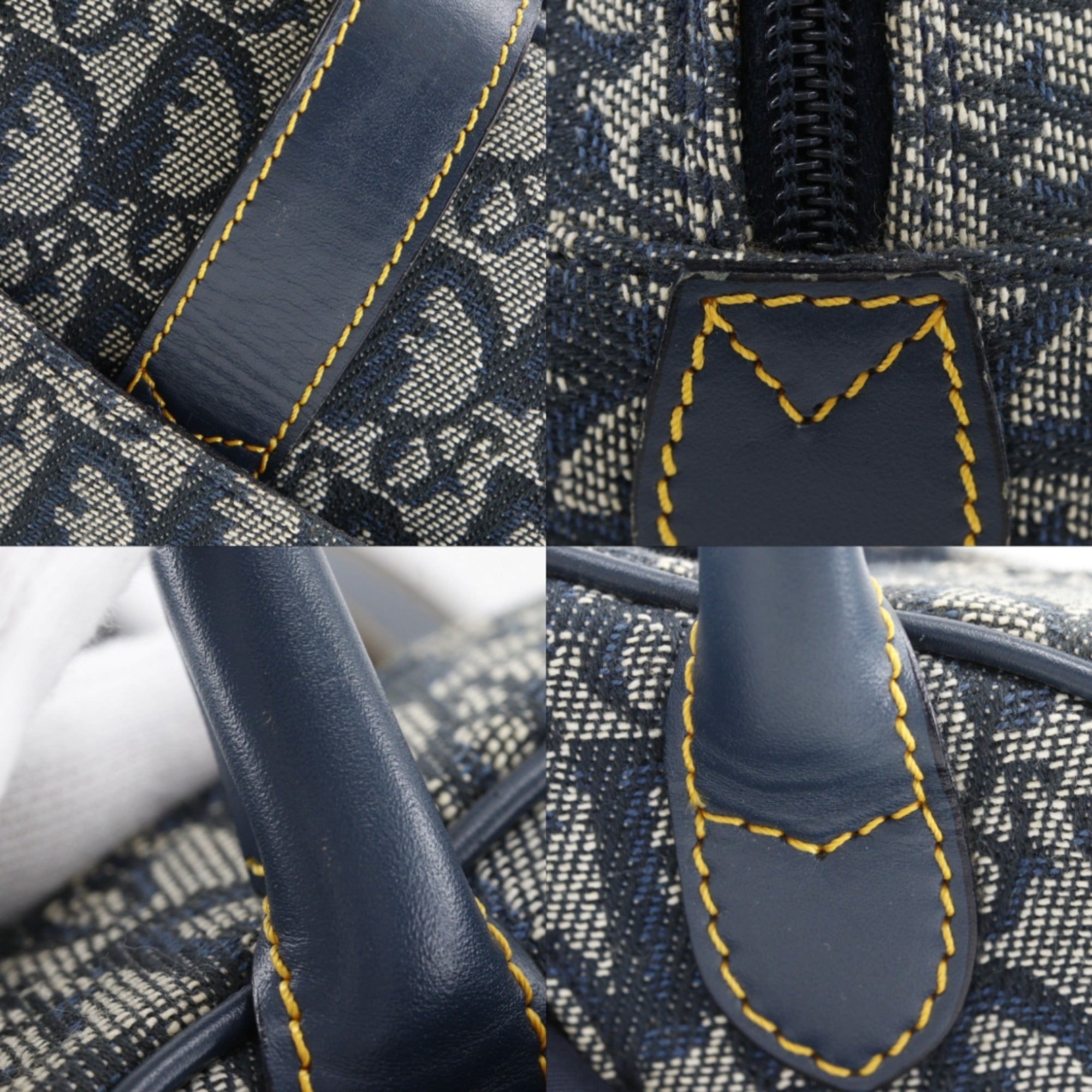 Christian Dior Navy Canvas Handbag (Pre-Owned)